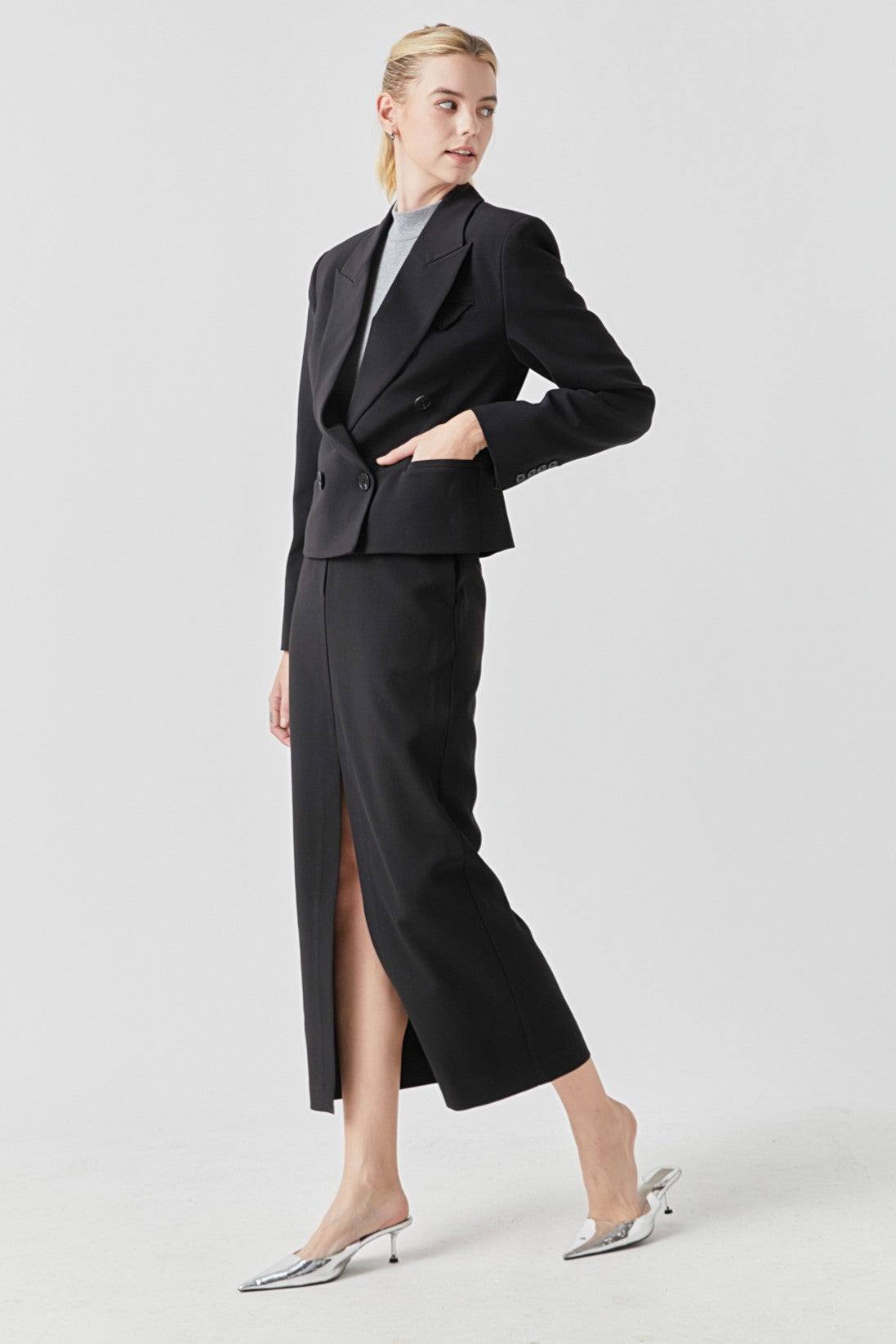 GREY LAB - Double Breasted Blazer - BLAZERS available at Objectrare