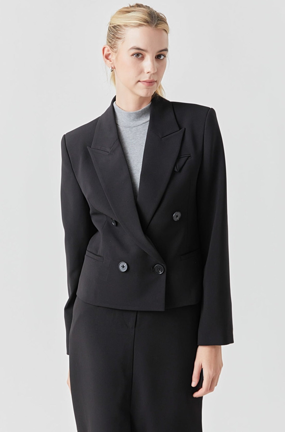 GREY LAB - Double Breasted Blazer - BLAZERS available at Objectrare