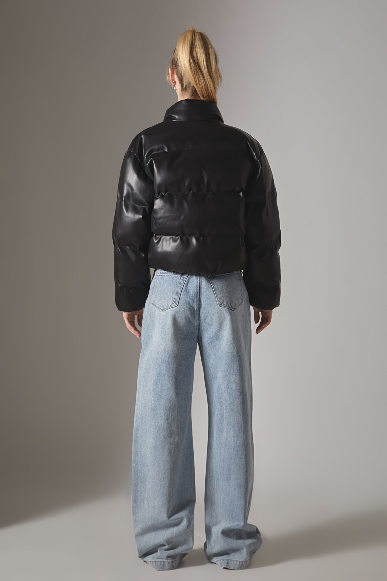 GREY LAB - Cropped Puffer Jacket - JACKETS available at Objectrare
