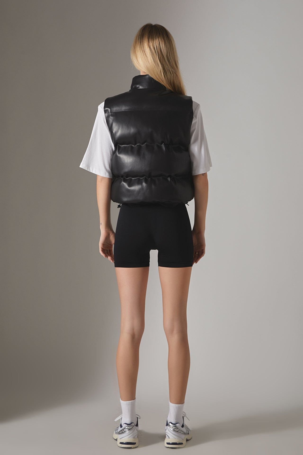 GREY LAB - Puffer Cropped Vest - VEST available at Objectrare