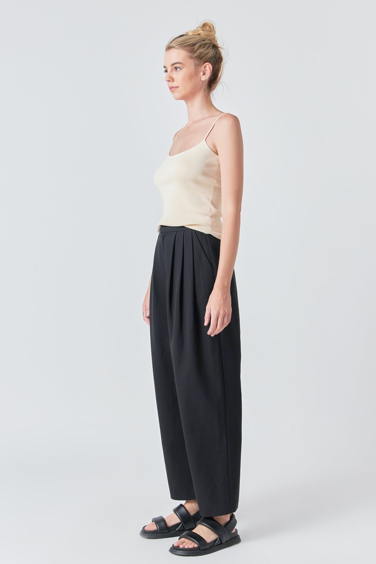 GREY LAB - Round Hem Knit Tank Top - TOPS available at Objectrare