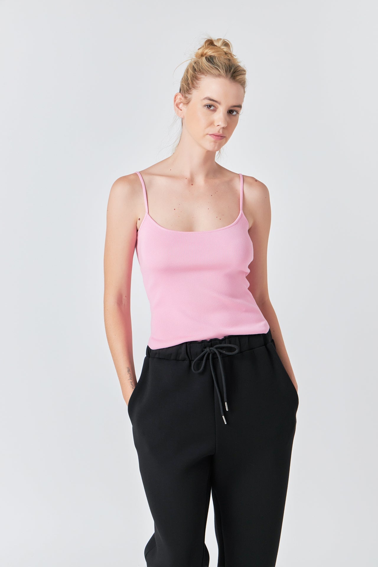 GREY LAB - Round Hem Knit Tank Top - TOPS available at Objectrare