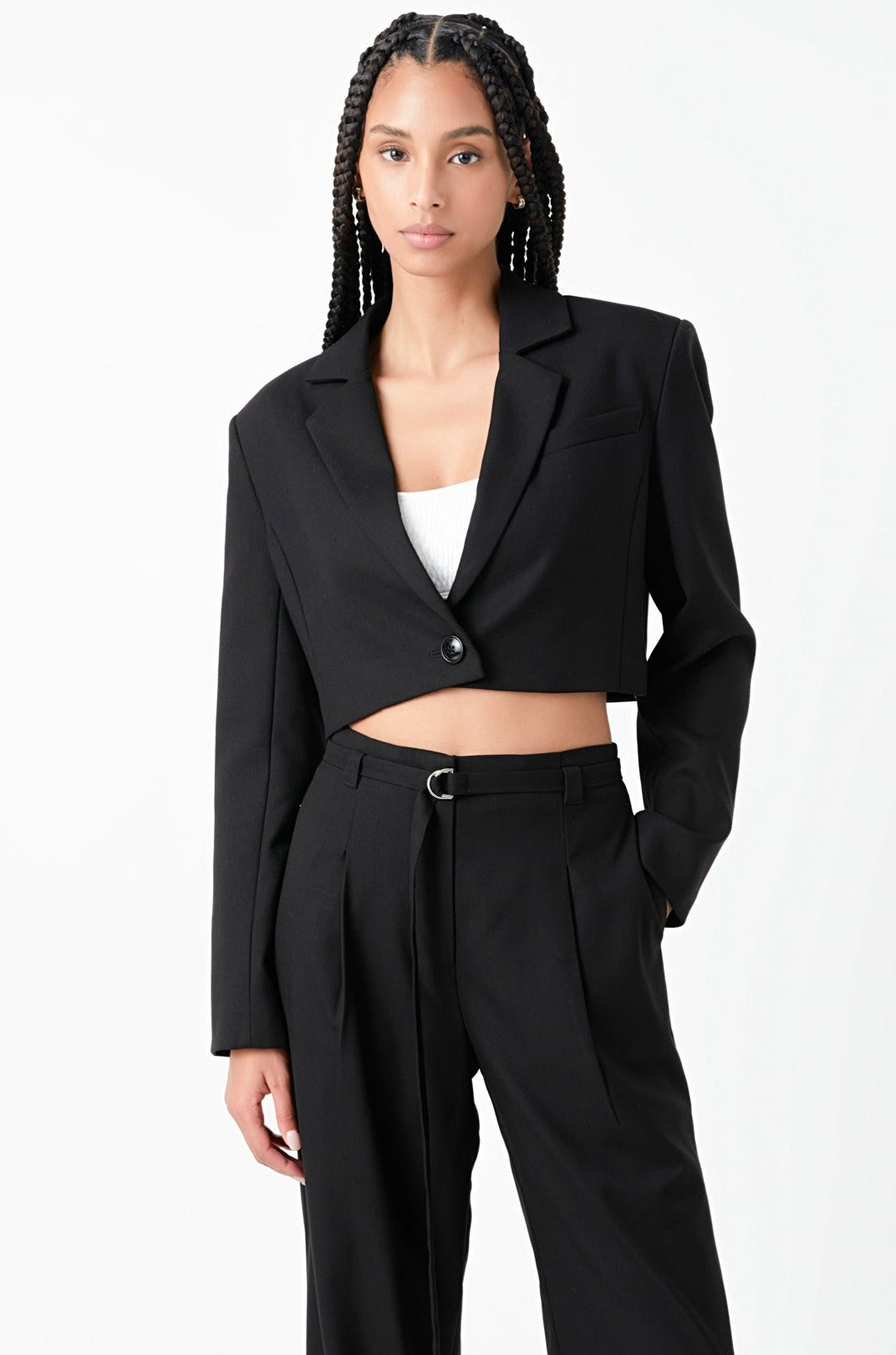 GREY LAB - Oversized Cropped Blazer - BLAZERS available at Objectrare