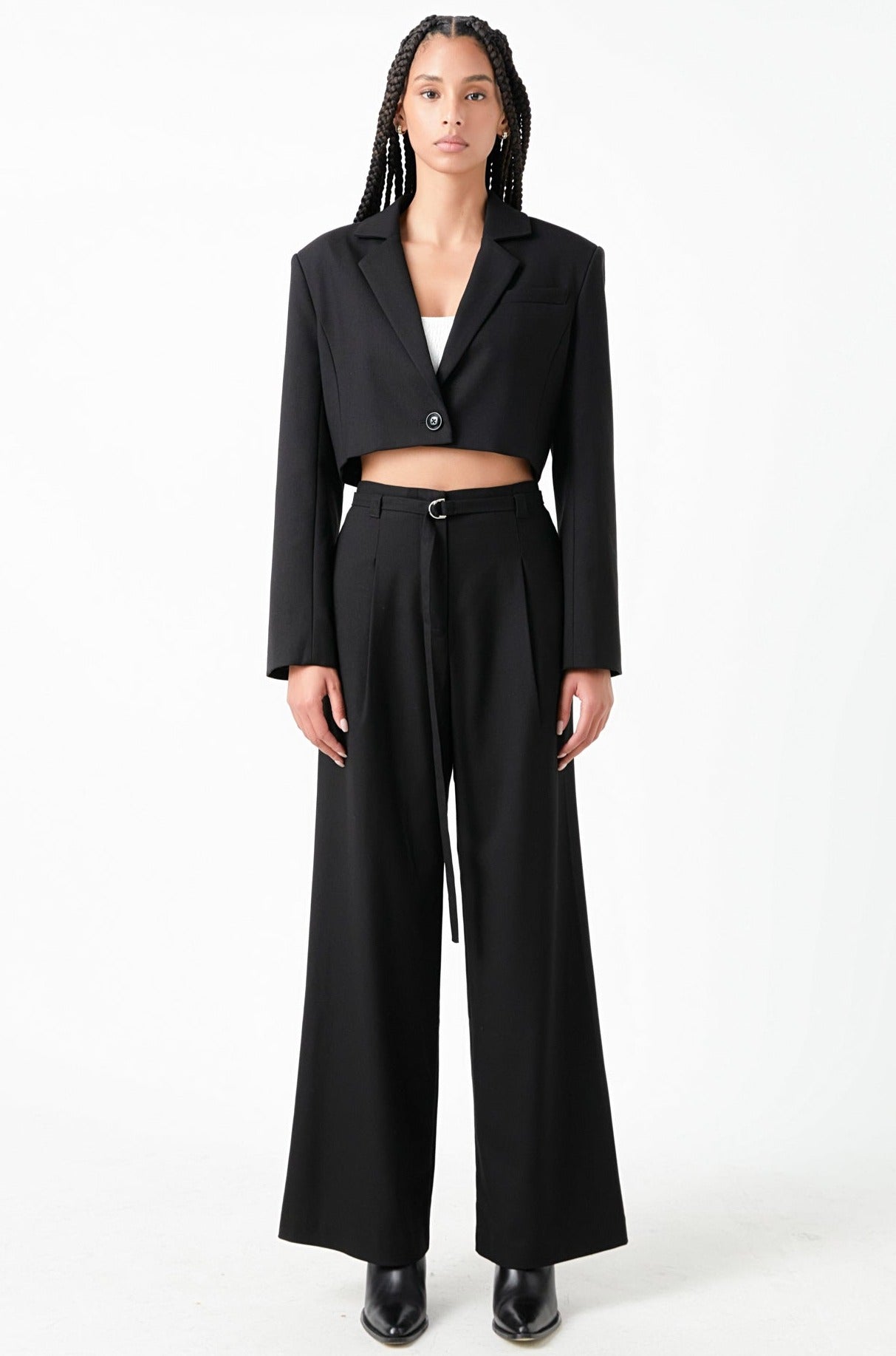 GREY LAB - Oversized Cropped Blazer - BLAZERS available at Objectrare