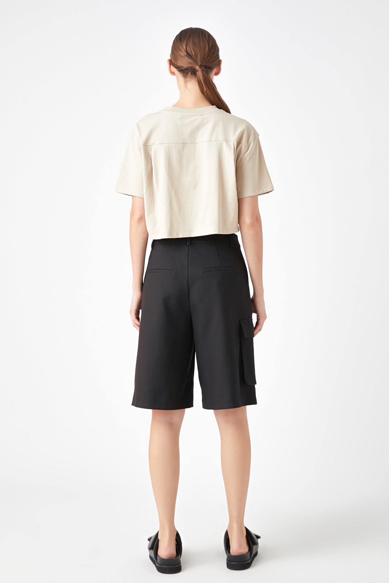 GREY LAB - Cropped Top with Elastic Band - TOPS available at Objectrare