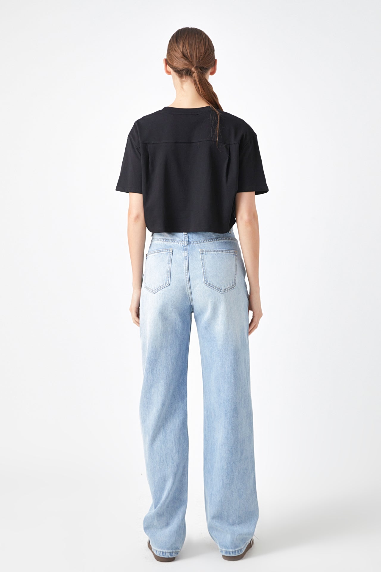 GREY LAB - Cropped Top with Elastic Band - TOPS available at Objectrare