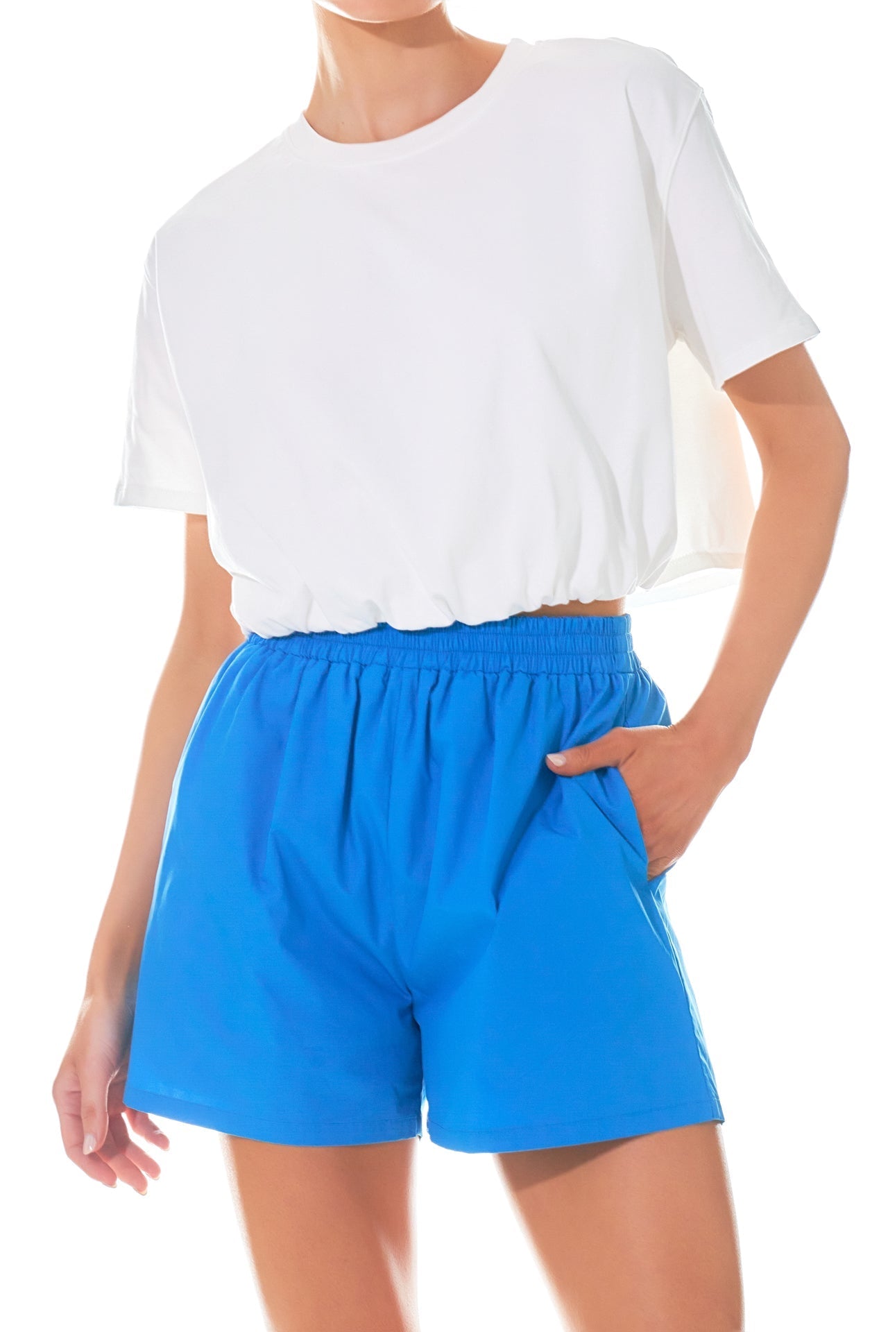 GREY LAB - Cropped Top with Elastic Band - TOPS available at Objectrare