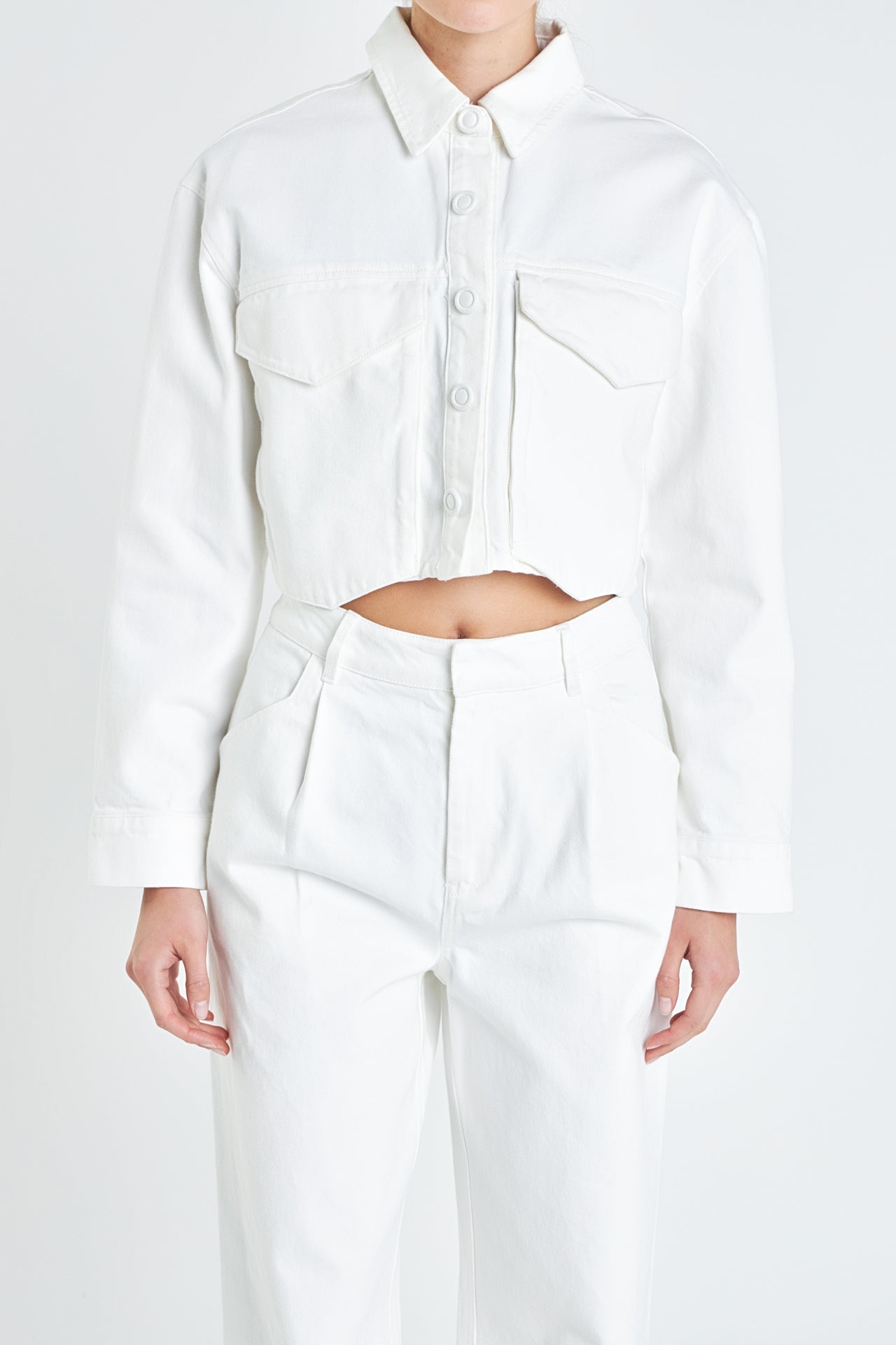 GREY LAB - Oversize Pocket Cropped Jacket - JACKETS available at Objectrare
