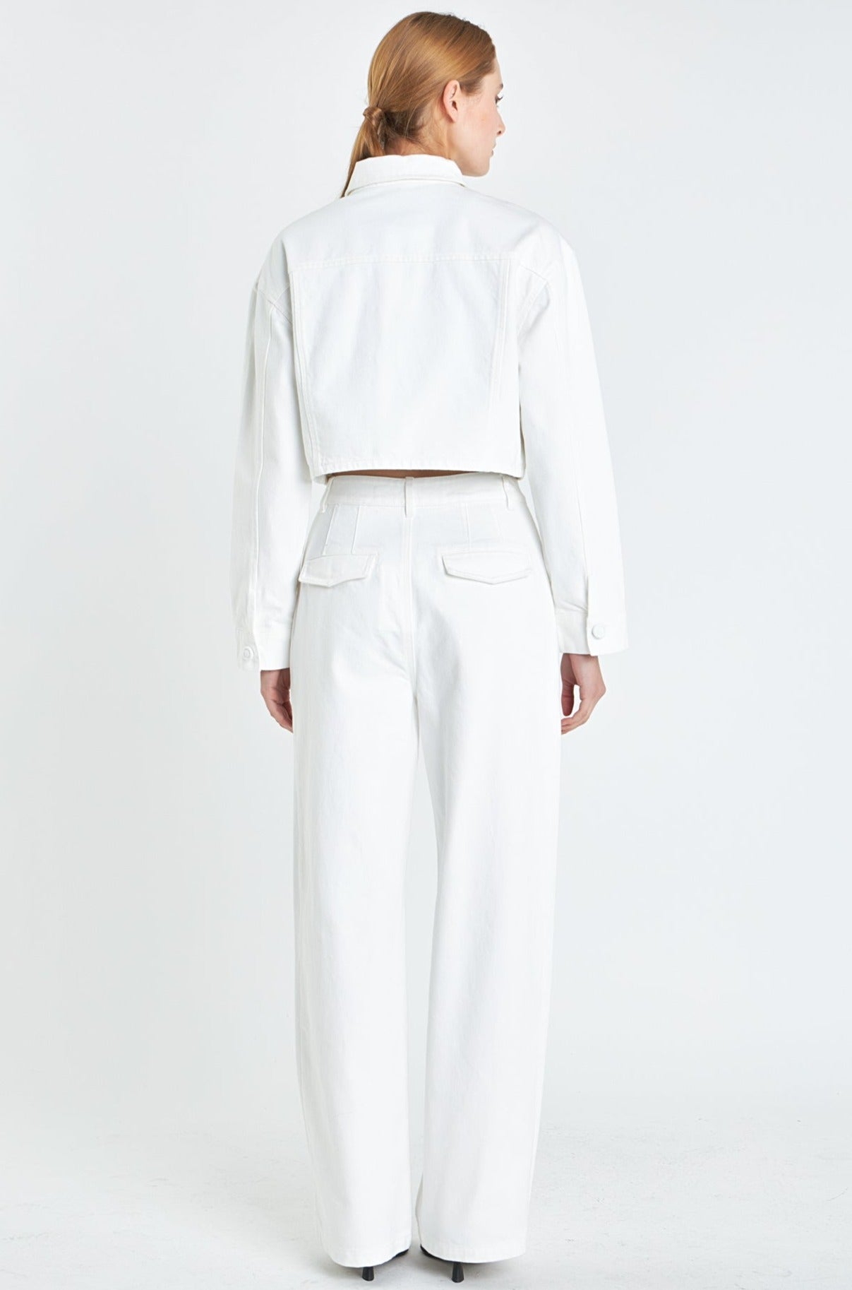 GREY LAB - Wide Leg High Waisted Pants - PANTS available at Objectrare