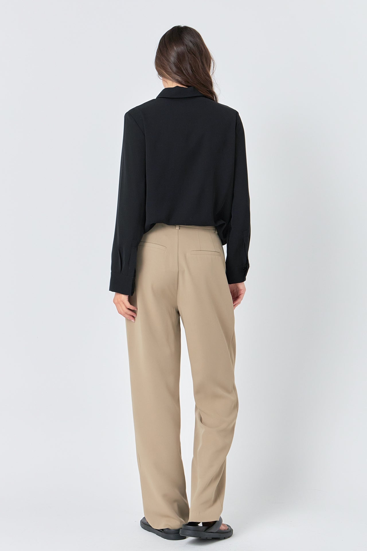 GREY LAB - Wide Leg High Waisted Trouser - PANTS available at Objectrare
