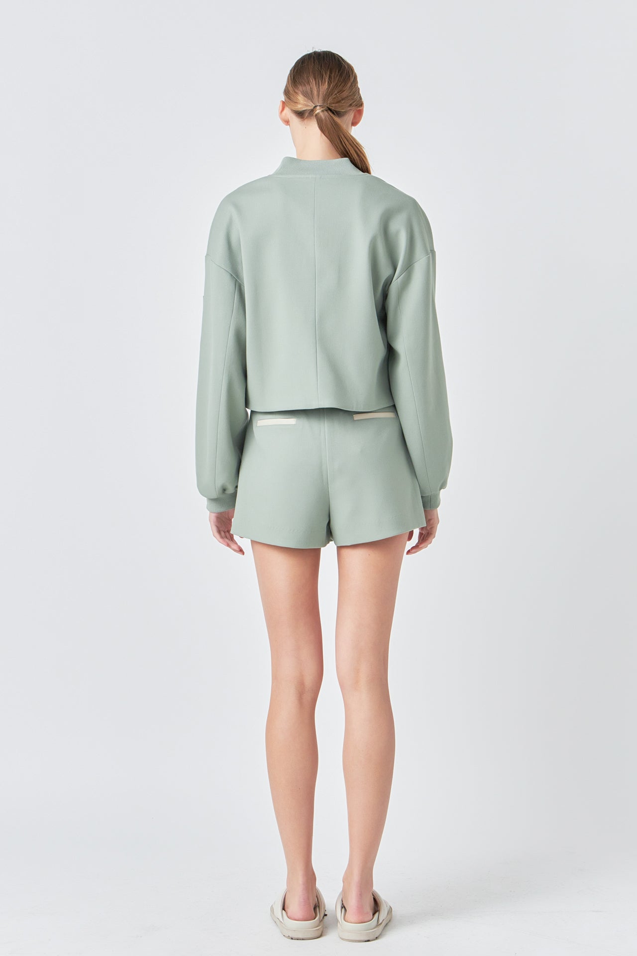 GREY LAB - Cropped Bomber Jacket - JACKETS available at Objectrare