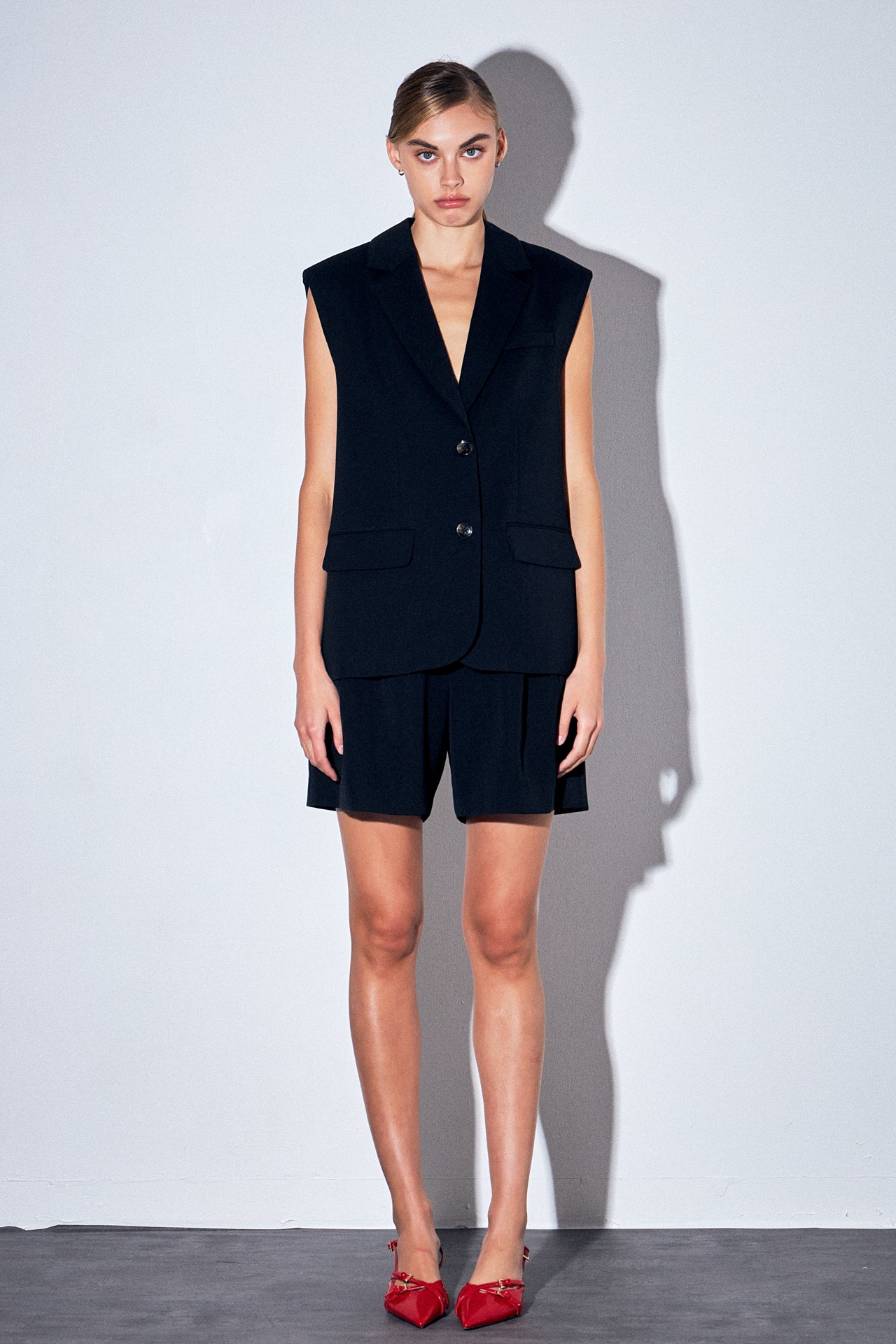 GREY LAB - Pleated Shorts - SHORTS available at Objectrare