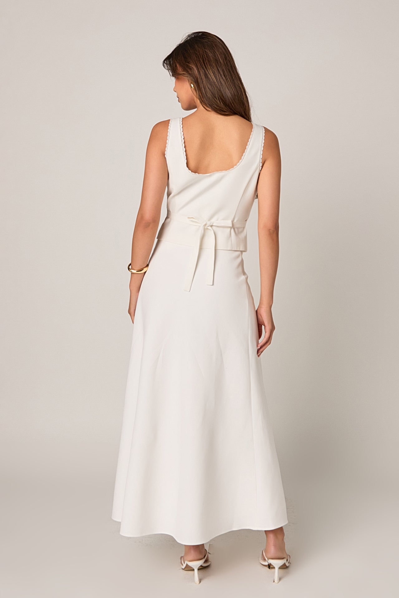 ENDLESS ROSE - Linen Maxi Skirt - SKIRTS available at Objectrare