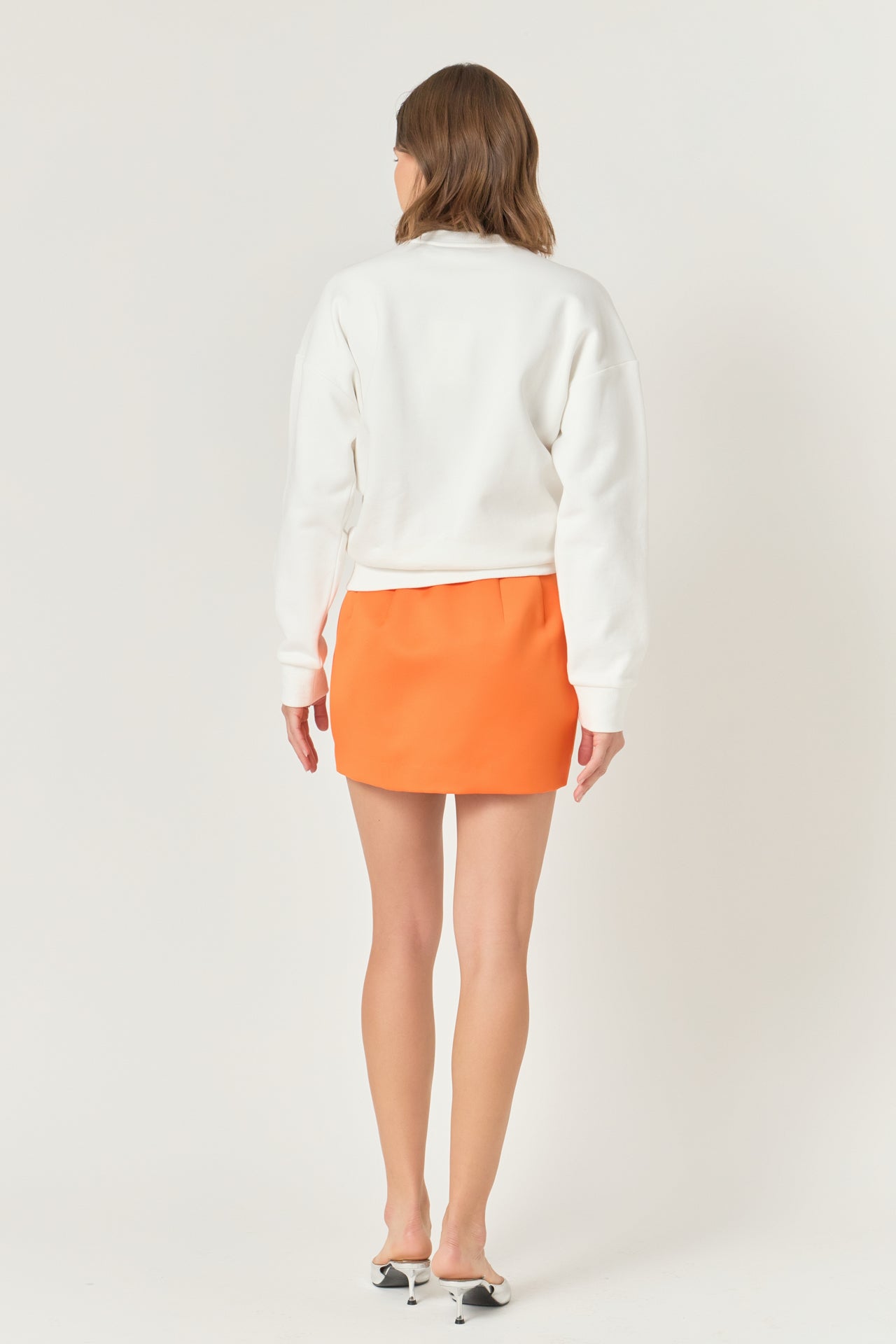 ENDLESS ROSE - Color Letter Patch Sweatshirt - TOPS available at Objectrare