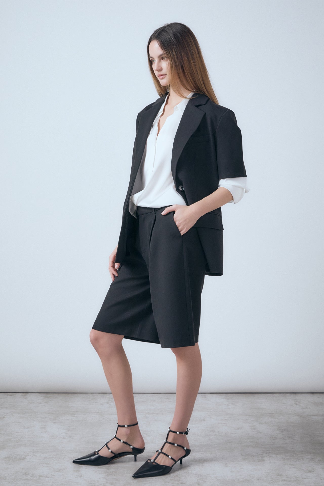 ENDLESS ROSE - Brynn Single Breasted Short Sleeve Blazer - BLAZERS available at Objectrare