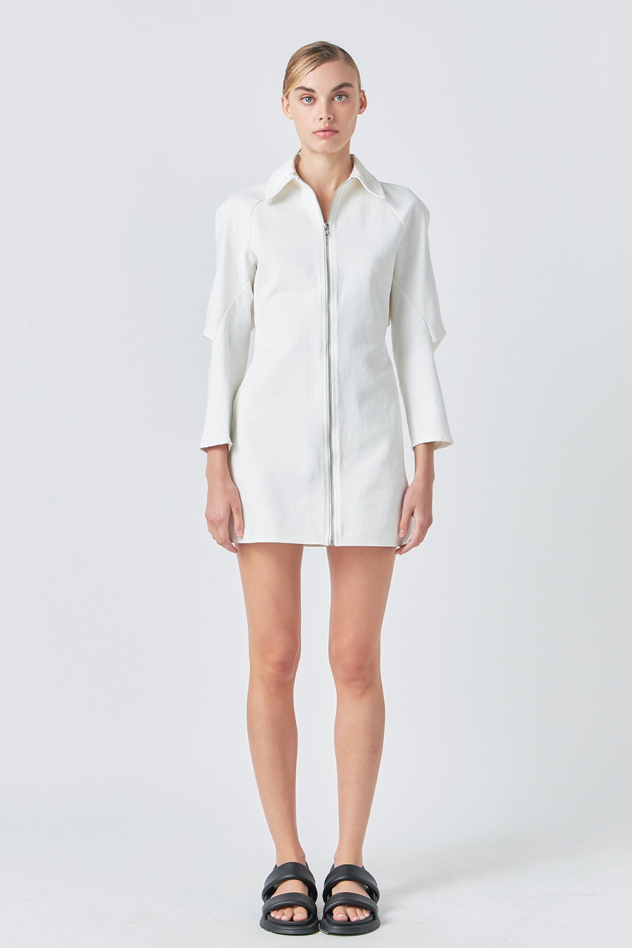 GREY LAB - Zip Up Mini Dress - DRESSES available at Objectrare
