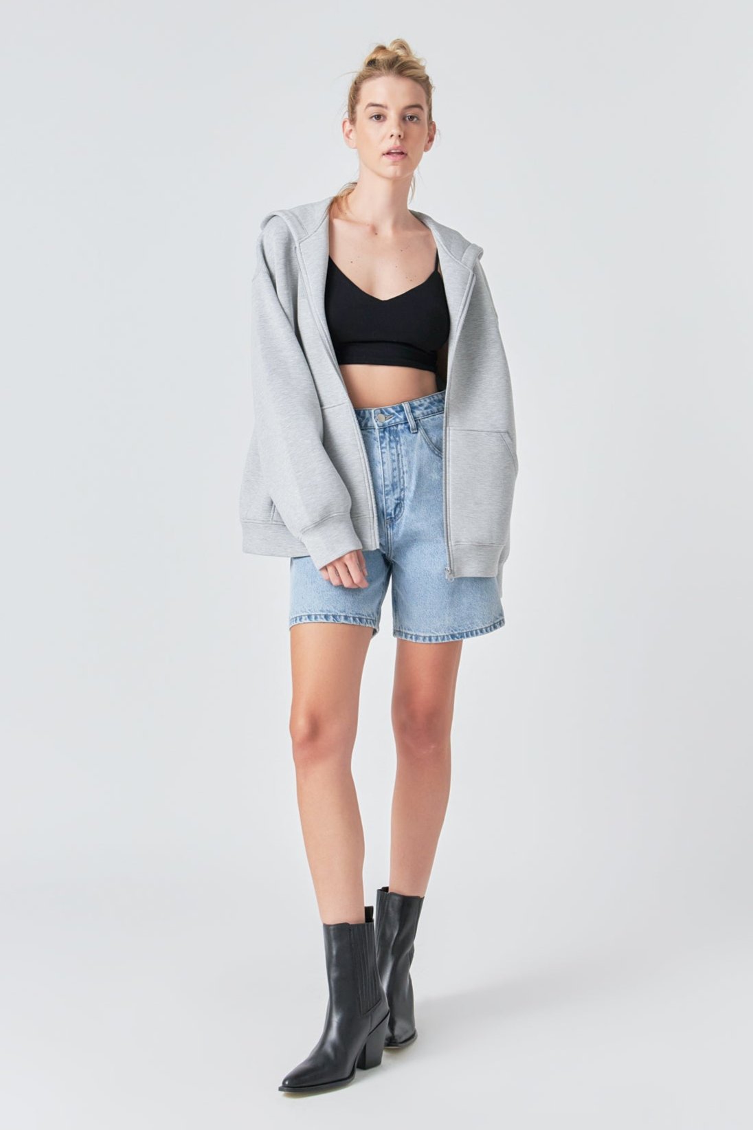 GREY LAB - Zip Up Hoodie - HOODIES & SWEATSHIRTS available at Objectrare