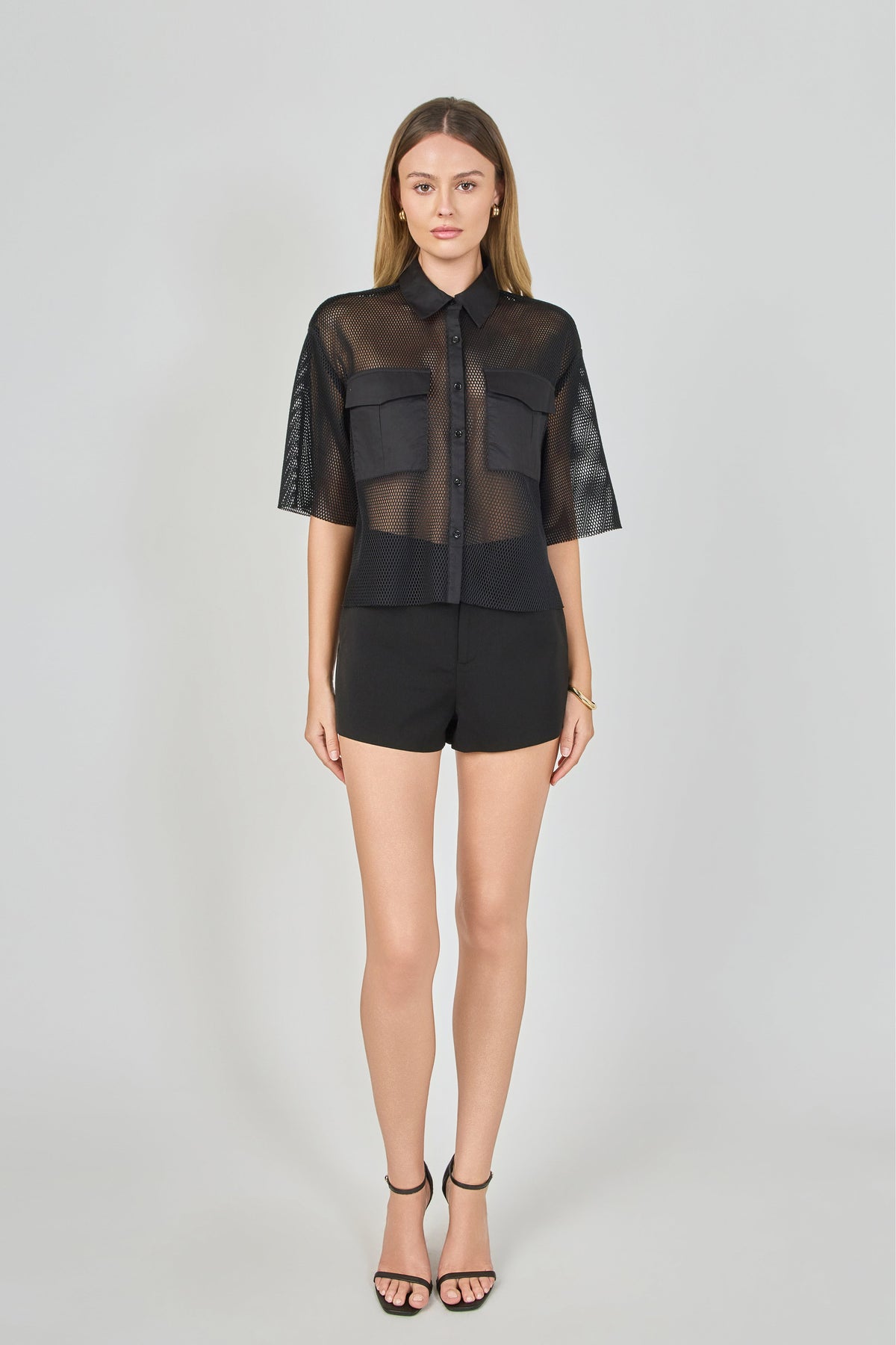 ENDLESS ROSE - Mesh Net Top with Pockets - TOPS available at Objectrare