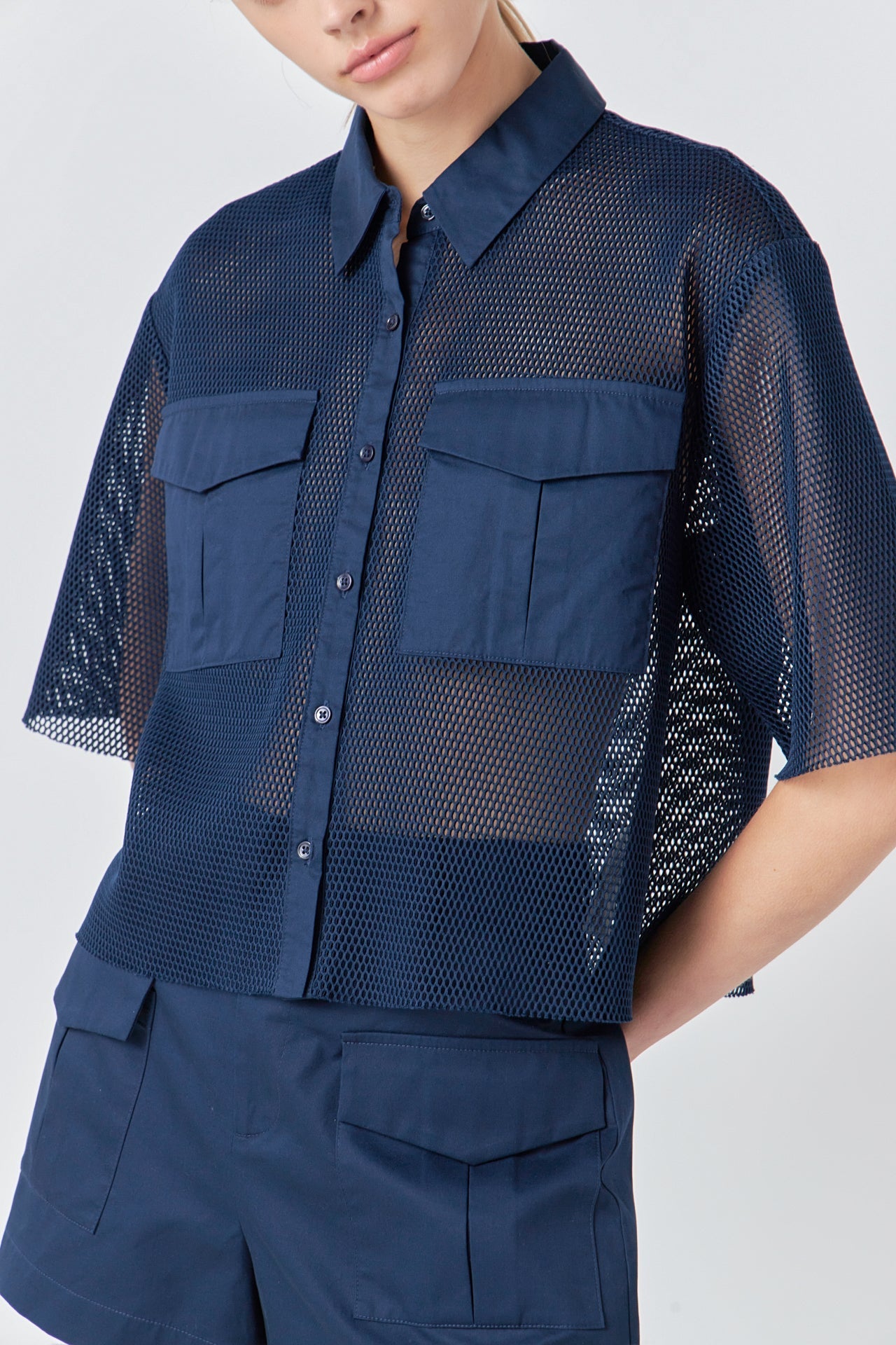 ENDLESS ROSE - Mesh Net Top with Pockets - TOPS available at Objectrare
