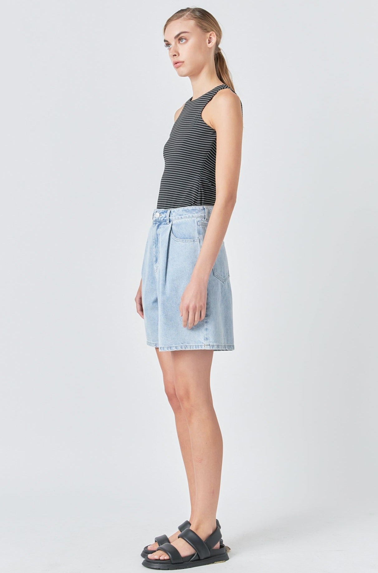 GREY LAB - Striped Bodysuit - BODYSUIT available at Objectrare