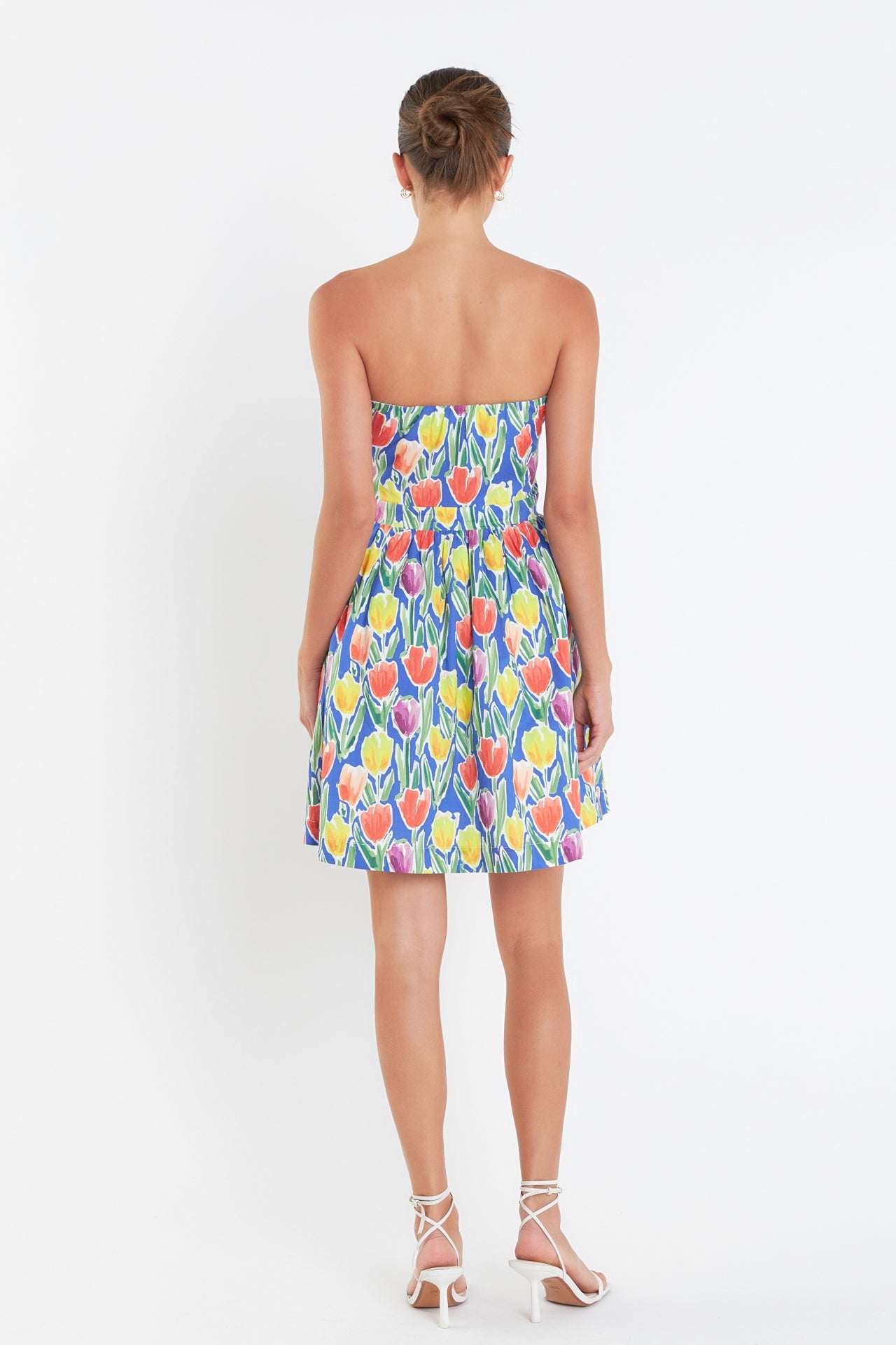 ENGLISH FACTORY - Front Tie Bustier Mini Dress - DRESSES available at Objectrare