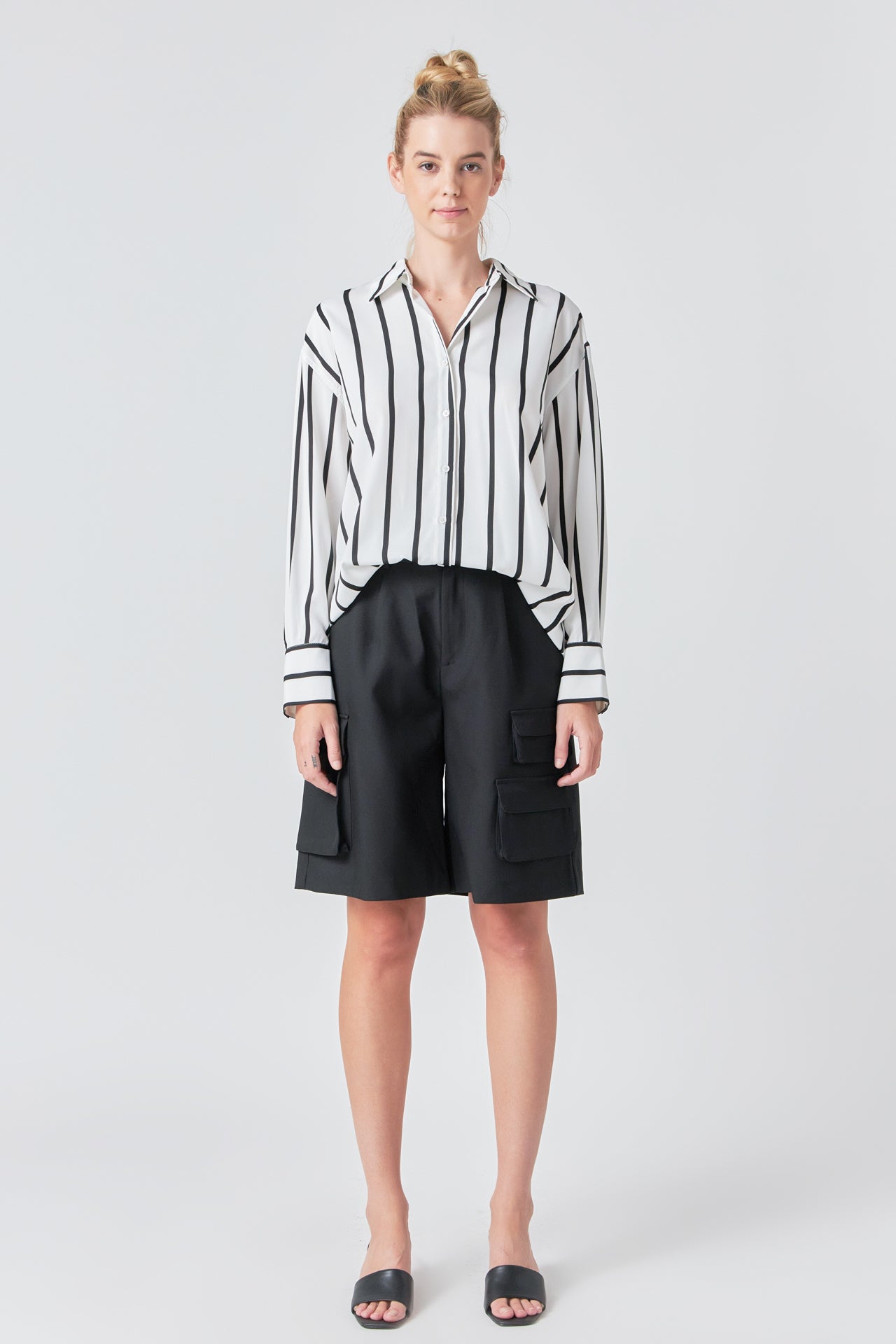GREY LAB - Wide Stripe Shirt - TOPS available at Objectrare