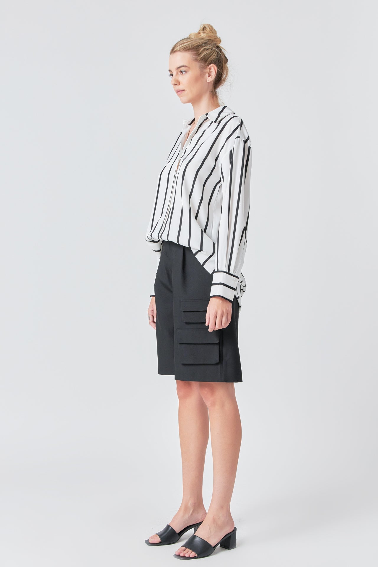 GREY LAB - Wide Stripe Shirt - TOPS available at Objectrare