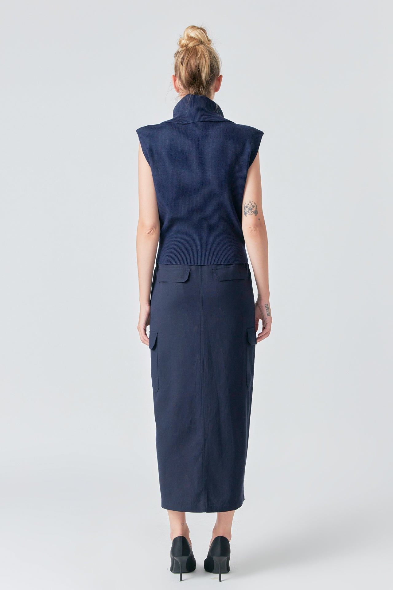 GREY LAB - Turtleneck Sleeveless Sweater - SWEATERS & KNITS available at Objectrare