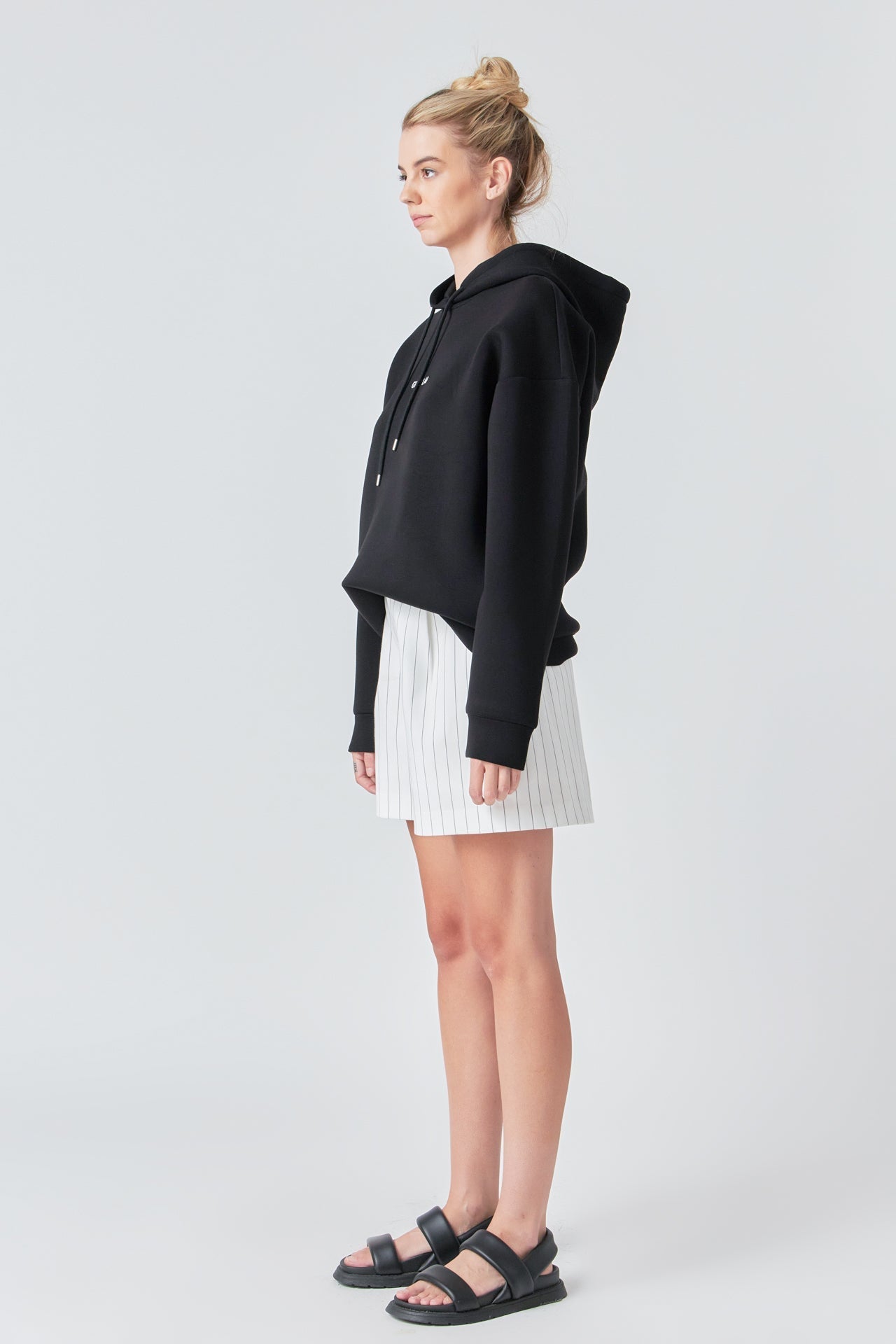 GREY LAB - Pinstriped Shorts - SHORTS available at Objectrare