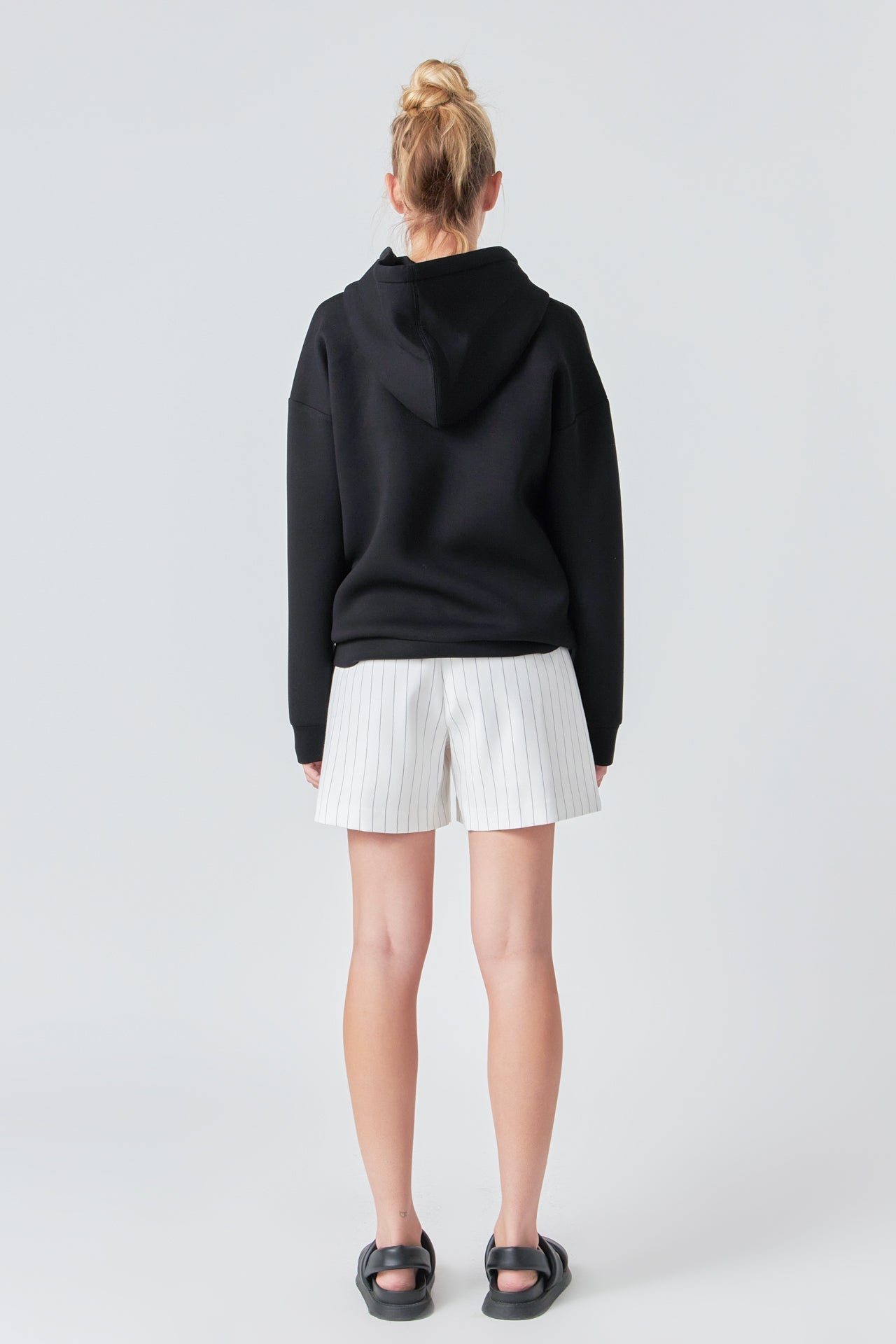 GREY LAB - Pinstriped Shorts - SHORTS available at Objectrare