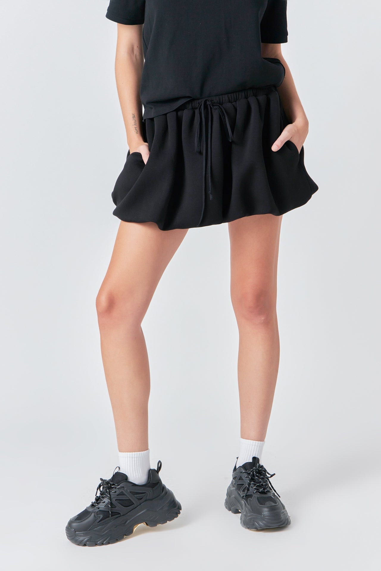 GREY LAB - Scuba Balloon Mini Skirt - SKIRTS available at Objectrare