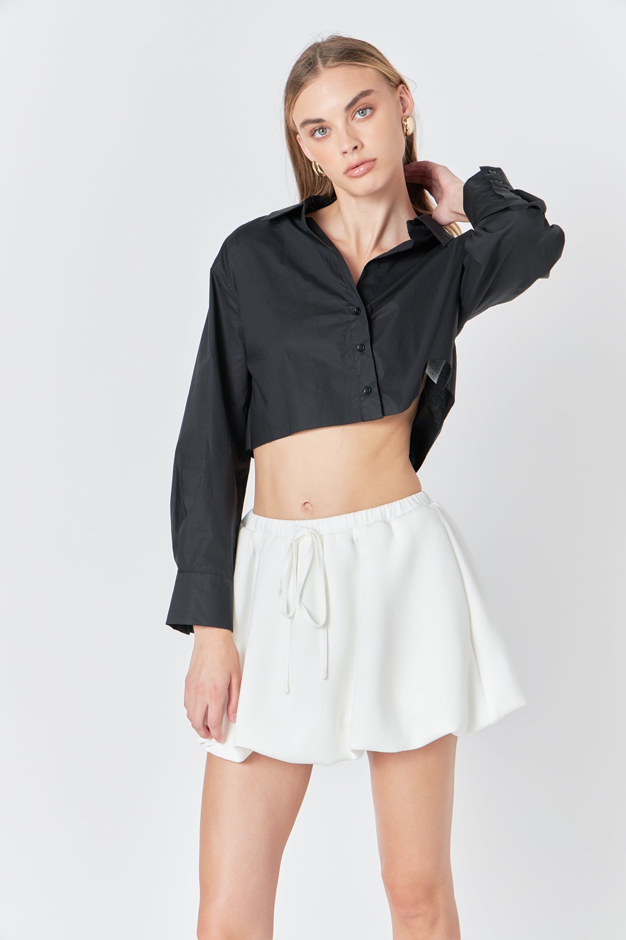 GREY LAB - Scuba Balloon Mini Skirt - SKIRTS available at Objectrare