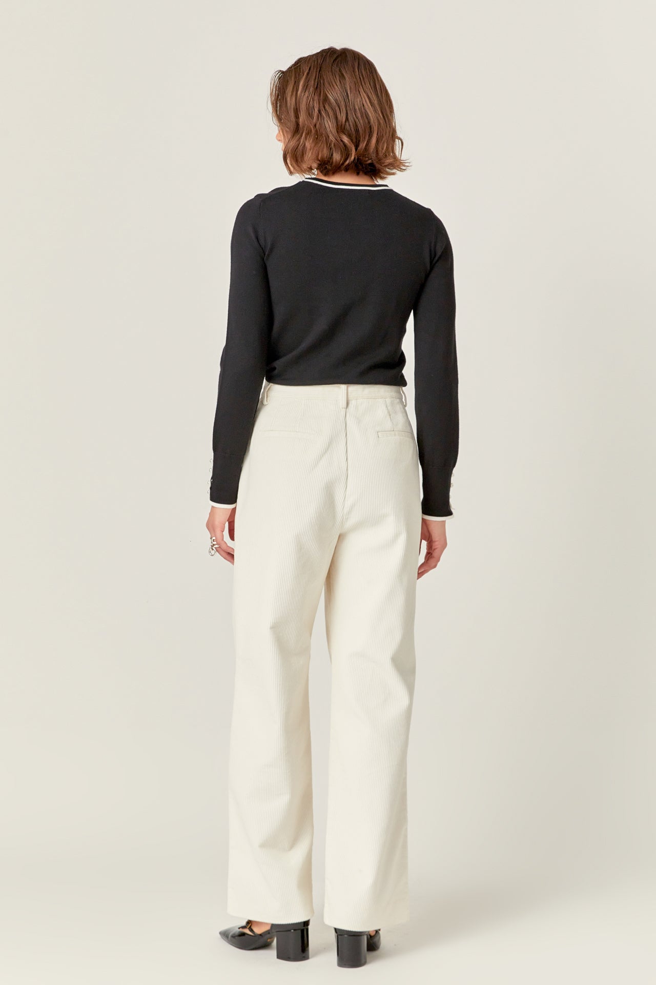 ENGLISH FACTORY - Corduroy Wide Pants - PANTS available at Objectrare
