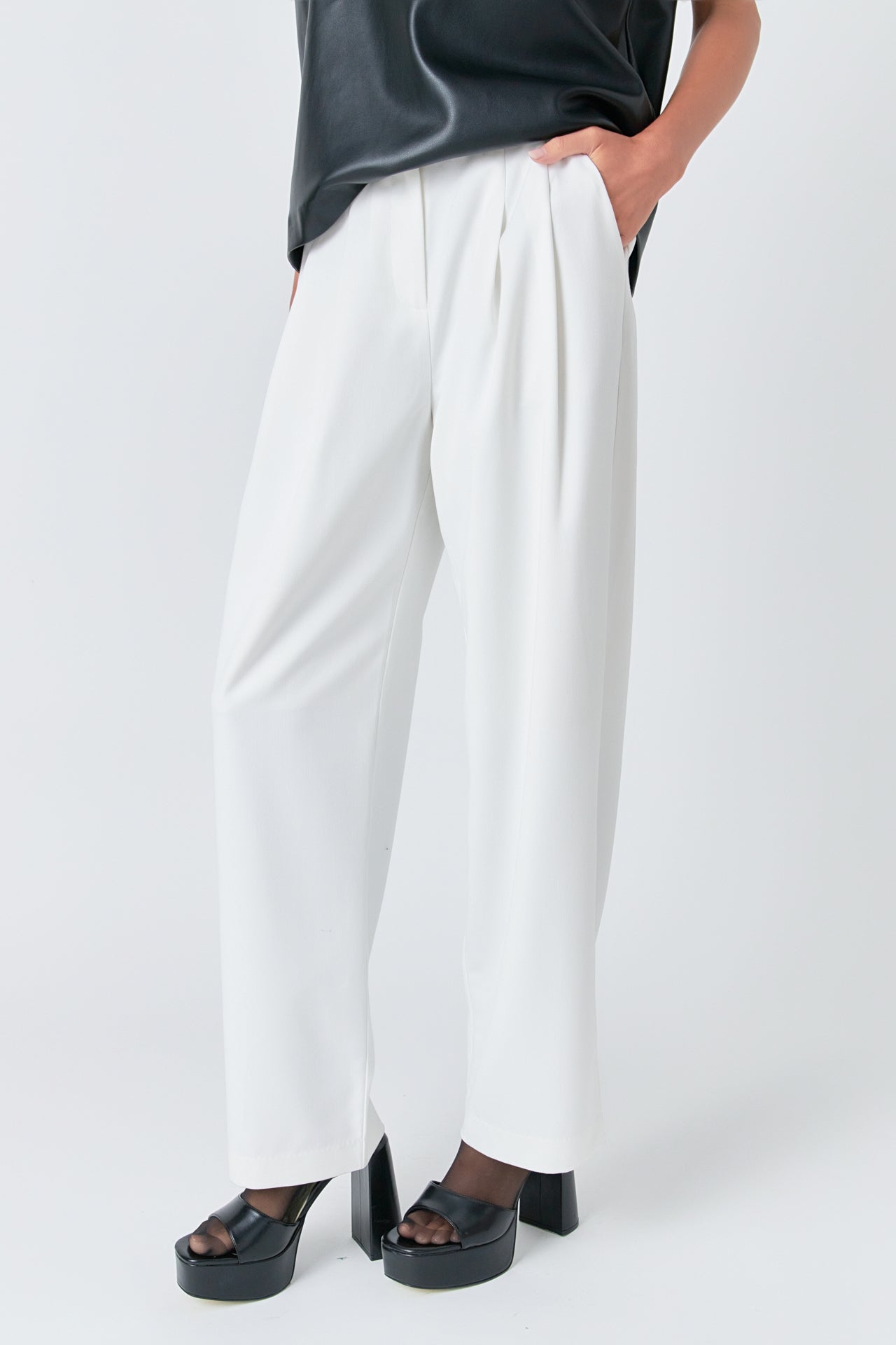 GREY LAB - Wide Leg Trousers - PANTS available at Objectrare