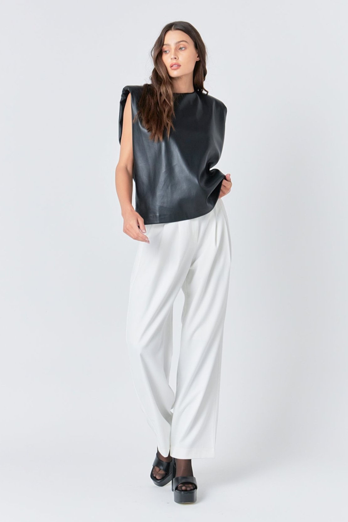 GREY LAB - Wide Leg Trousers - PANTS available at Objectrare