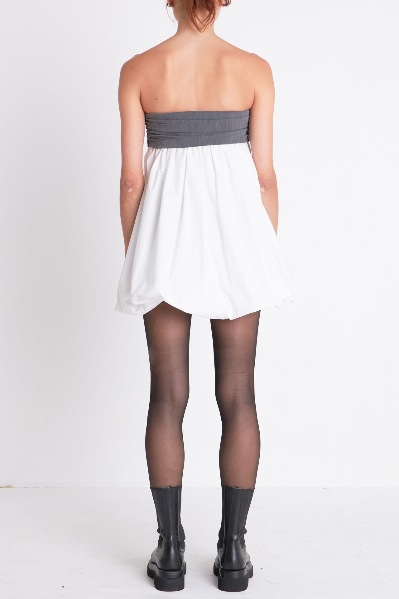 GREY LAB - Strapless Balloon Mini Dress - DRESSES available at Objectrare