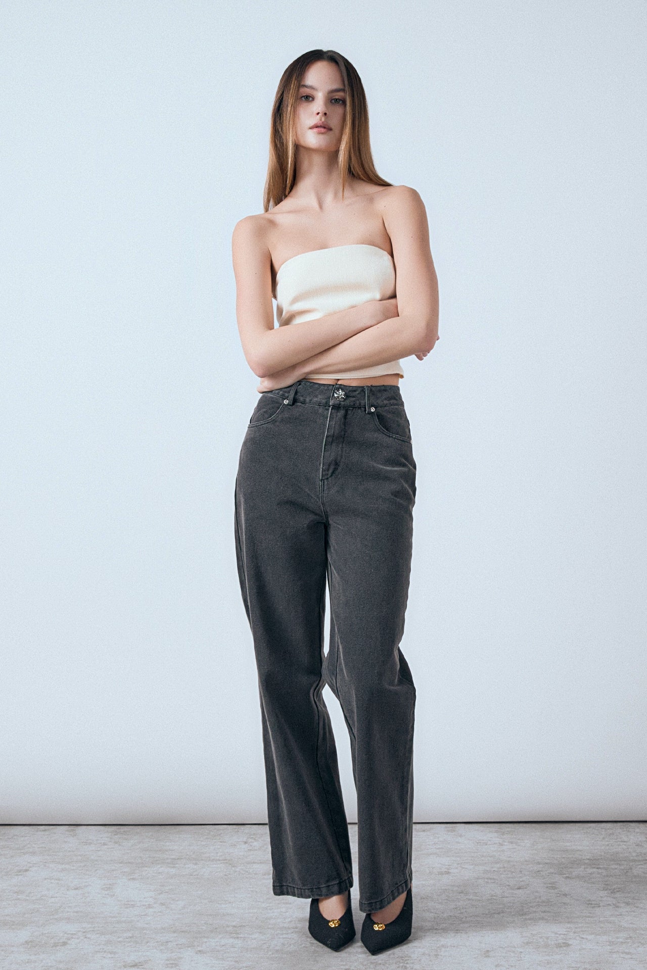 ENDLESS ROSE - Ashton Linen Tube Top - TOPS available at Objectrare
