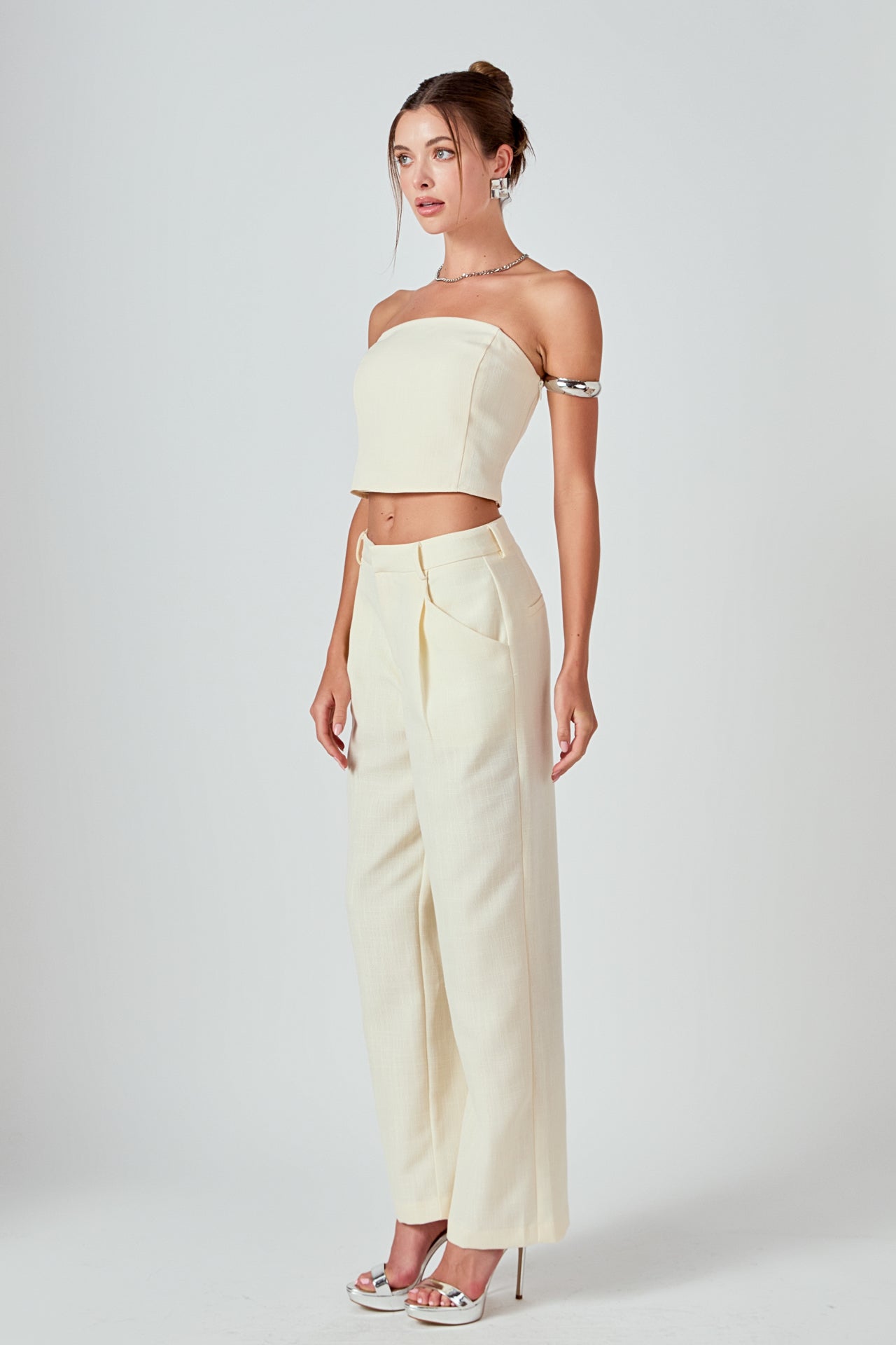 ENDLESS ROSE - Ashton Linen Tube Top - TOPS available at Objectrare