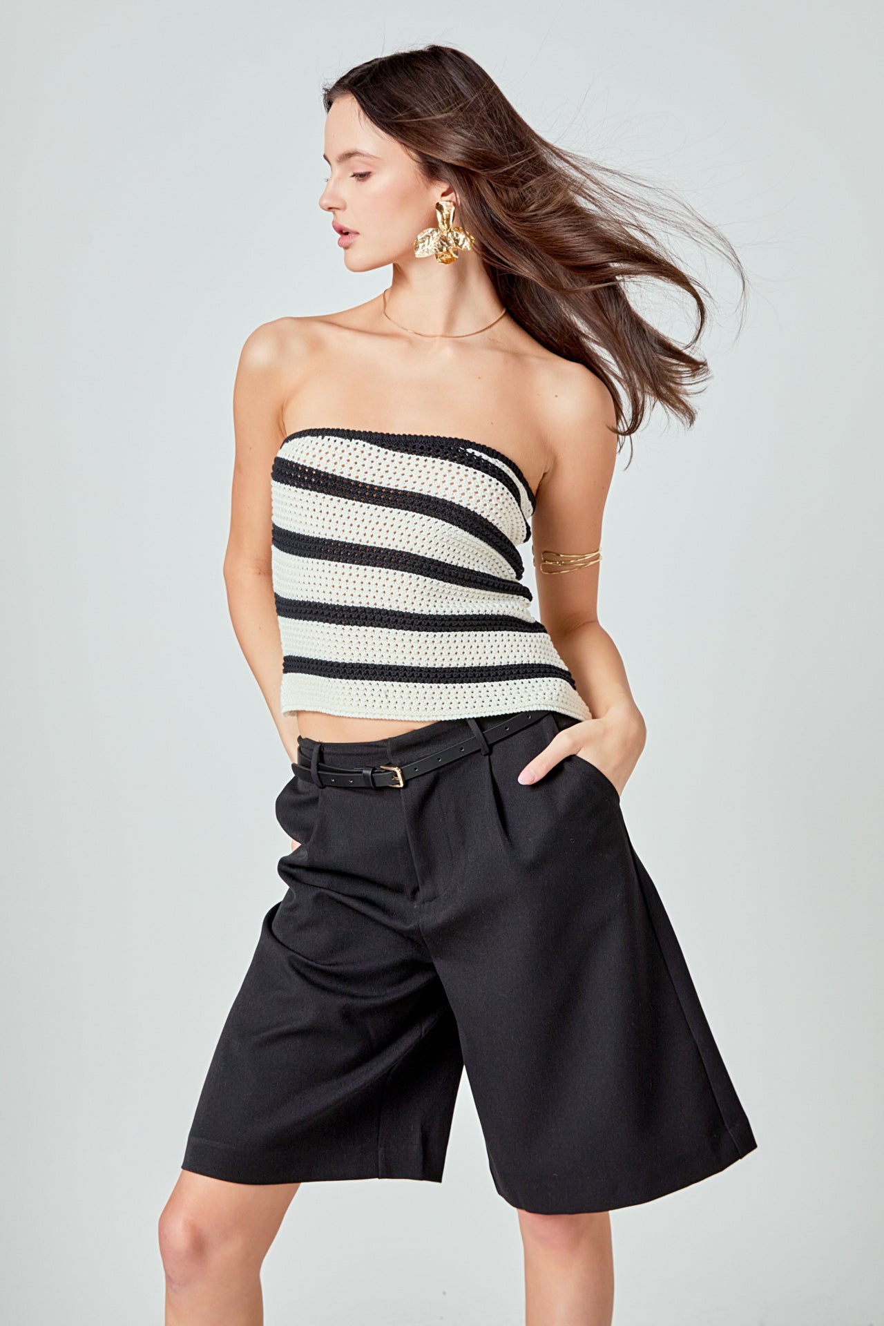 ENDLESS ROSE - Brynn Bermuda Shorts - SHORTS available at Objectrare