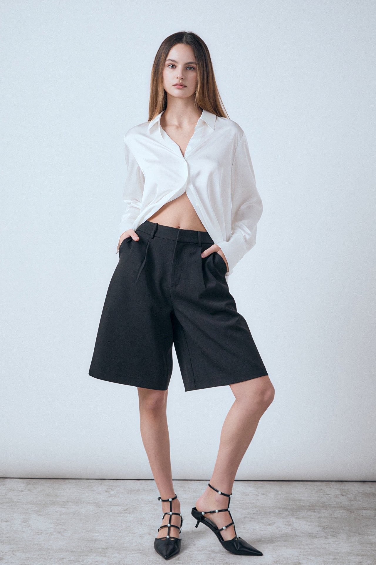 ENDLESS ROSE - Brynn Bermuda Shorts - SHORTS available at Objectrare