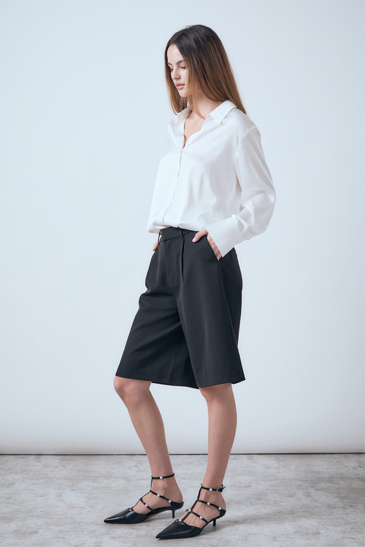 ENDLESS ROSE - Brynn Bermuda Shorts - SHORTS available at Objectrare