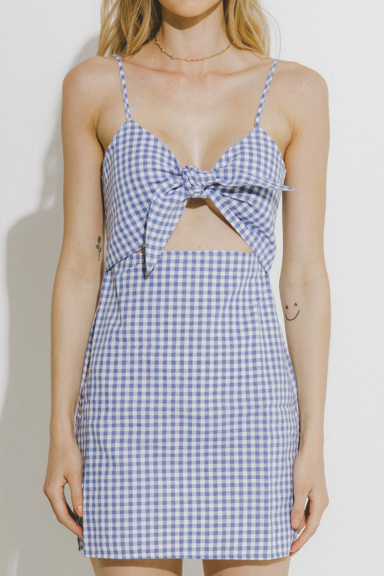 AFTER MARKET - Front Tie detail Mini Dress - DRESSES available at Objectrare