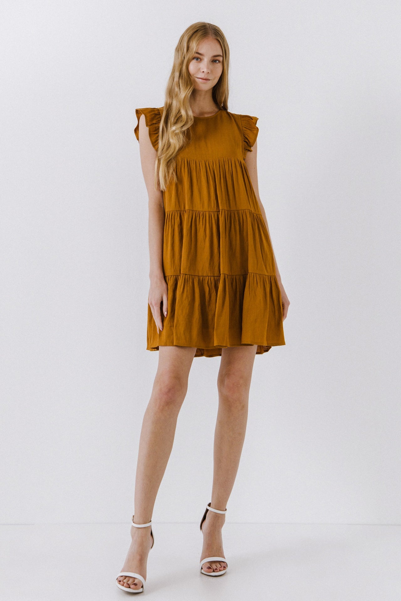 ENGLISH FACTORY - Sleeveless Ruffled Tiered Dress - DRESSES available at Objectrare