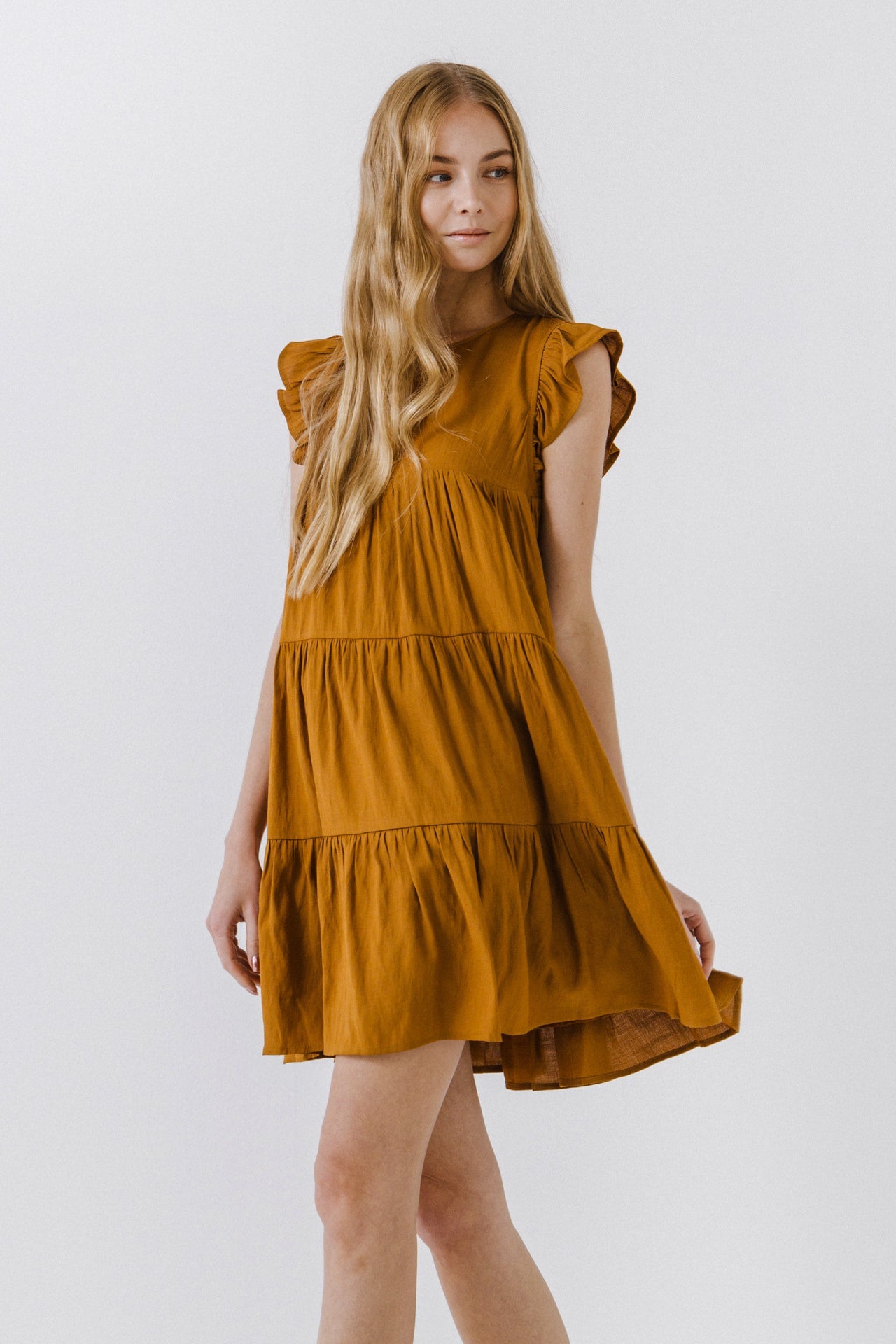 ENGLISH FACTORY - Sleeveless Ruffled Tiered Dress - DRESSES available at Objectrare