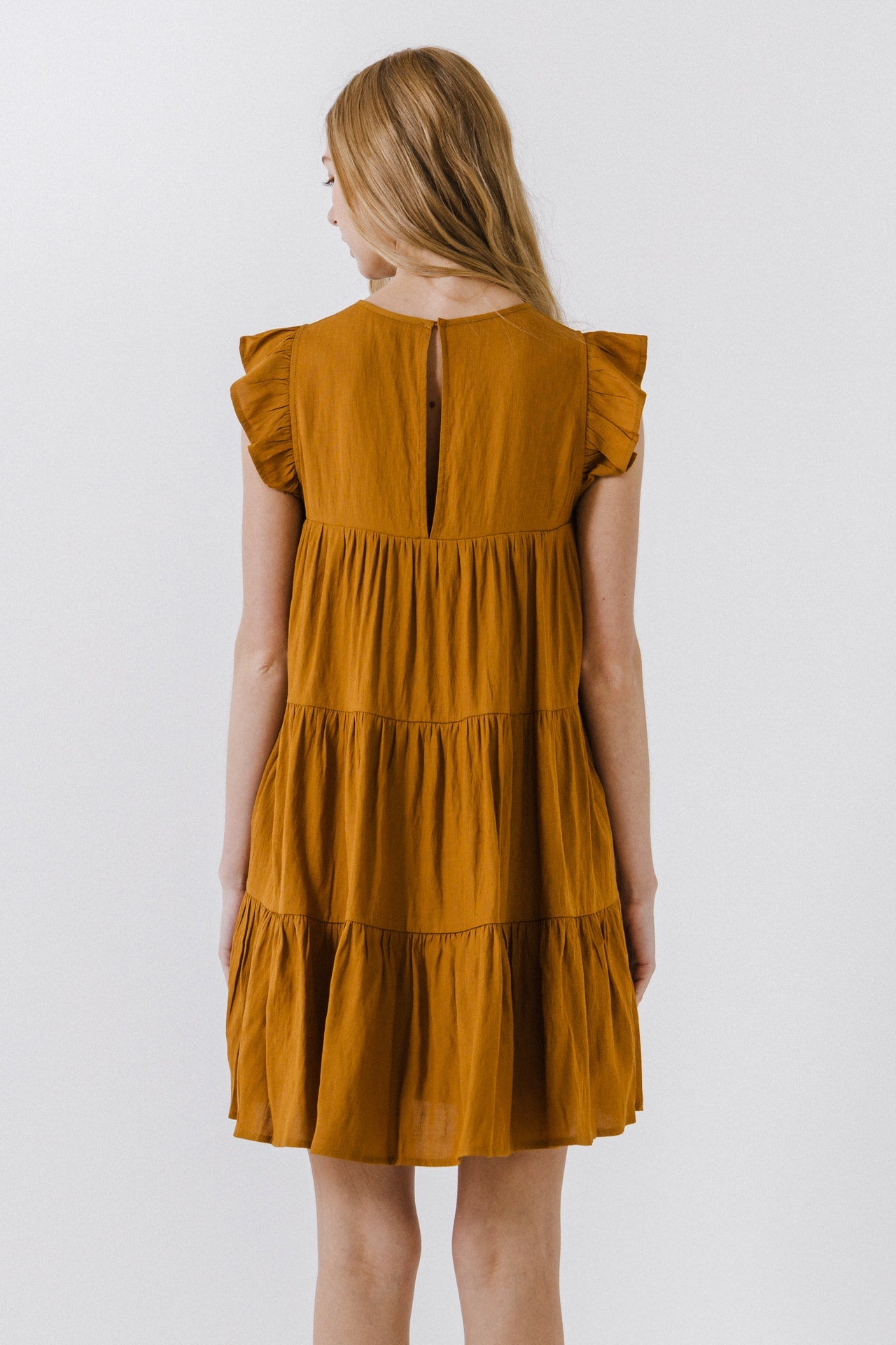 ENGLISH FACTORY - Sleeveless Ruffled Tiered Dress - DRESSES available at Objectrare