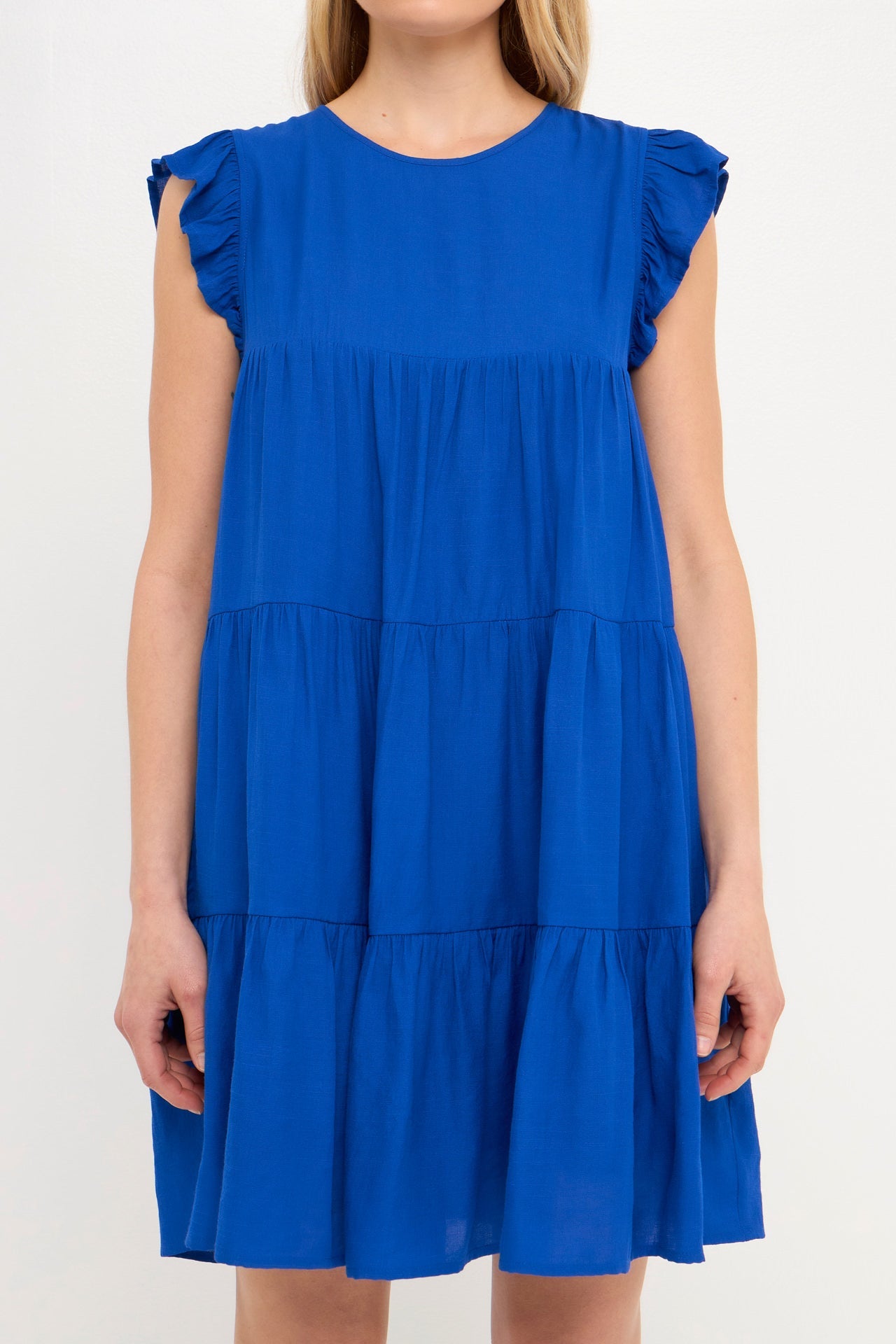 ENGLISH FACTORY - Sleeveless Ruffled Tiered Dress - DRESSES available at Objectrare