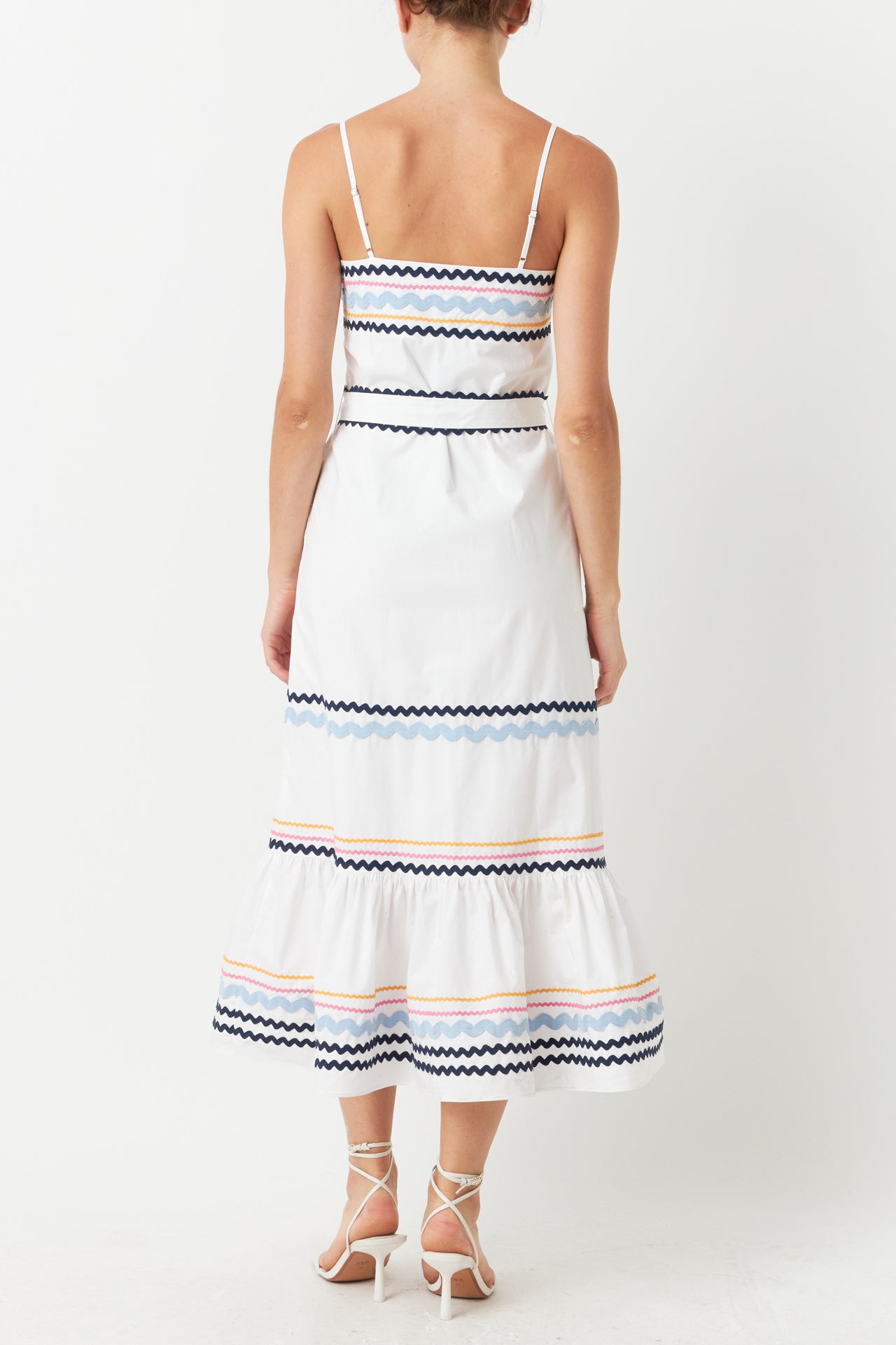 ENGLISH FACTORY - Poplin Maxi Dress with Ric Rac Trim - DRESSES available at Objectrare