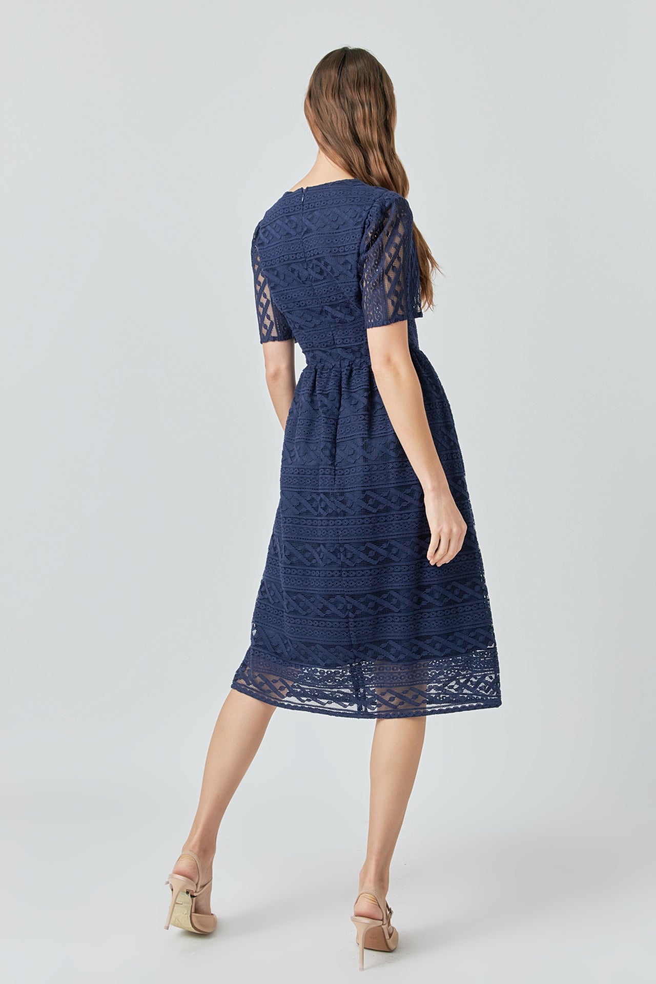 ENDLESS ROSE - Lace Midi Dress - DRESSES available at Objectrare