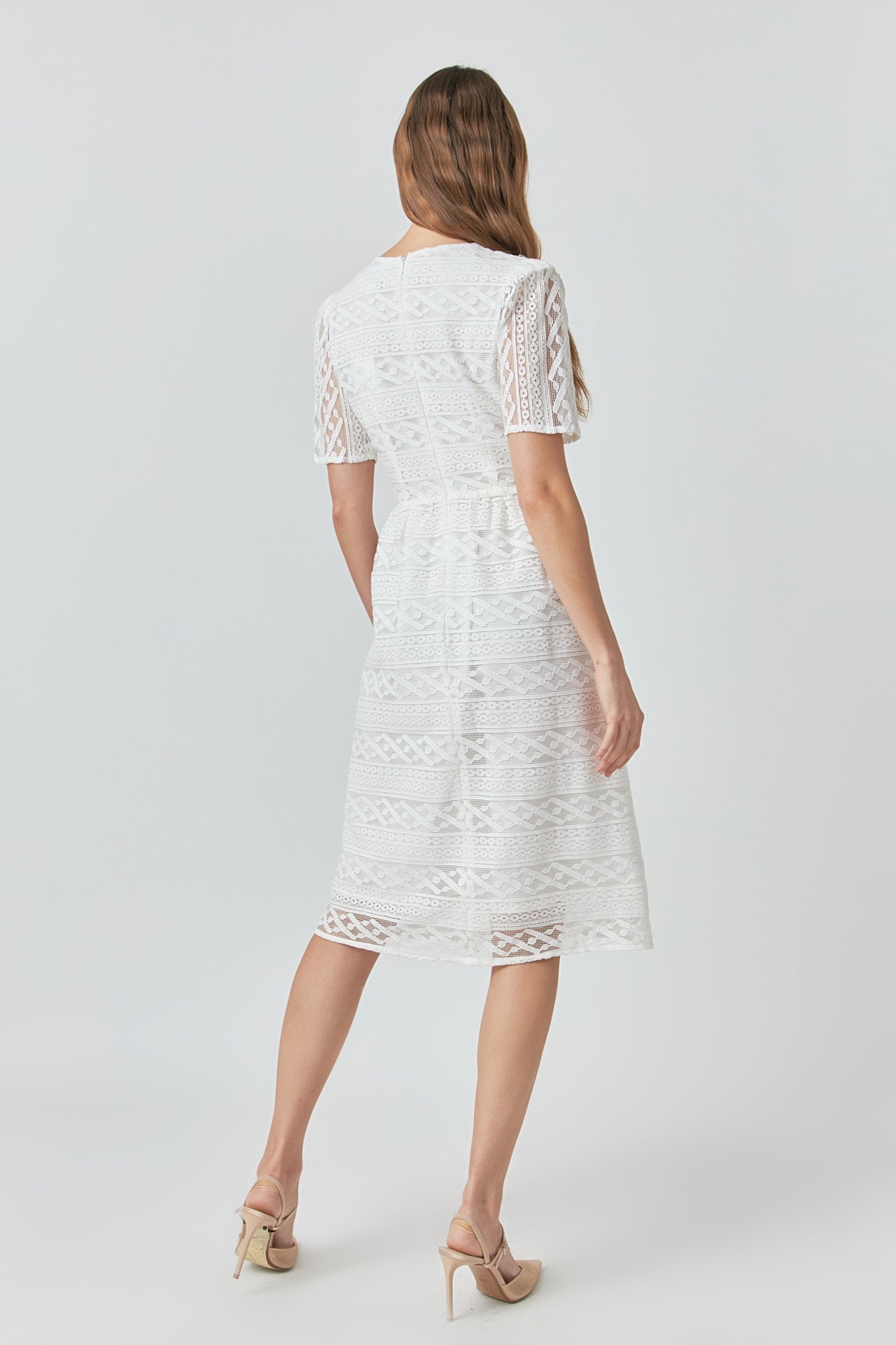 ENDLESS ROSE - Lace Midi Dress - DRESSES available at Objectrare