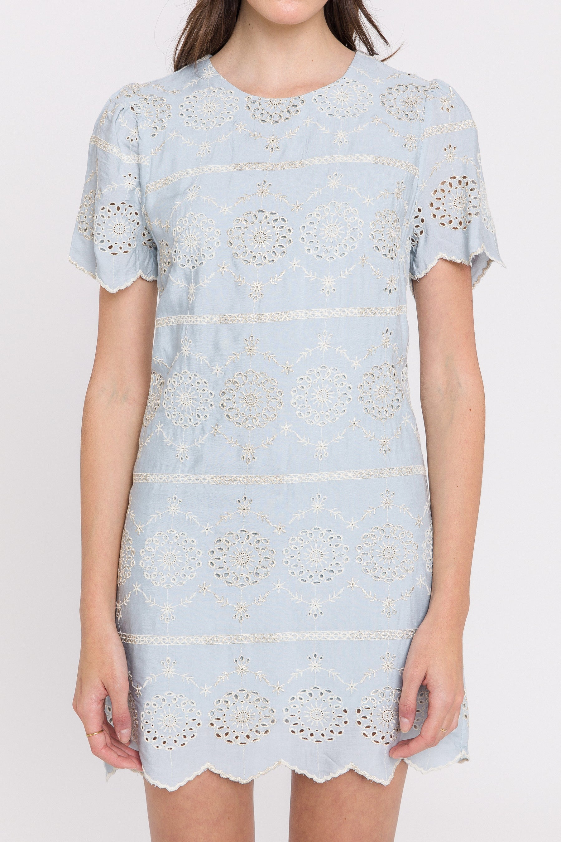 ENGLISH FACTORY - Lace Shift Dress - DRESSES available at Objectrare